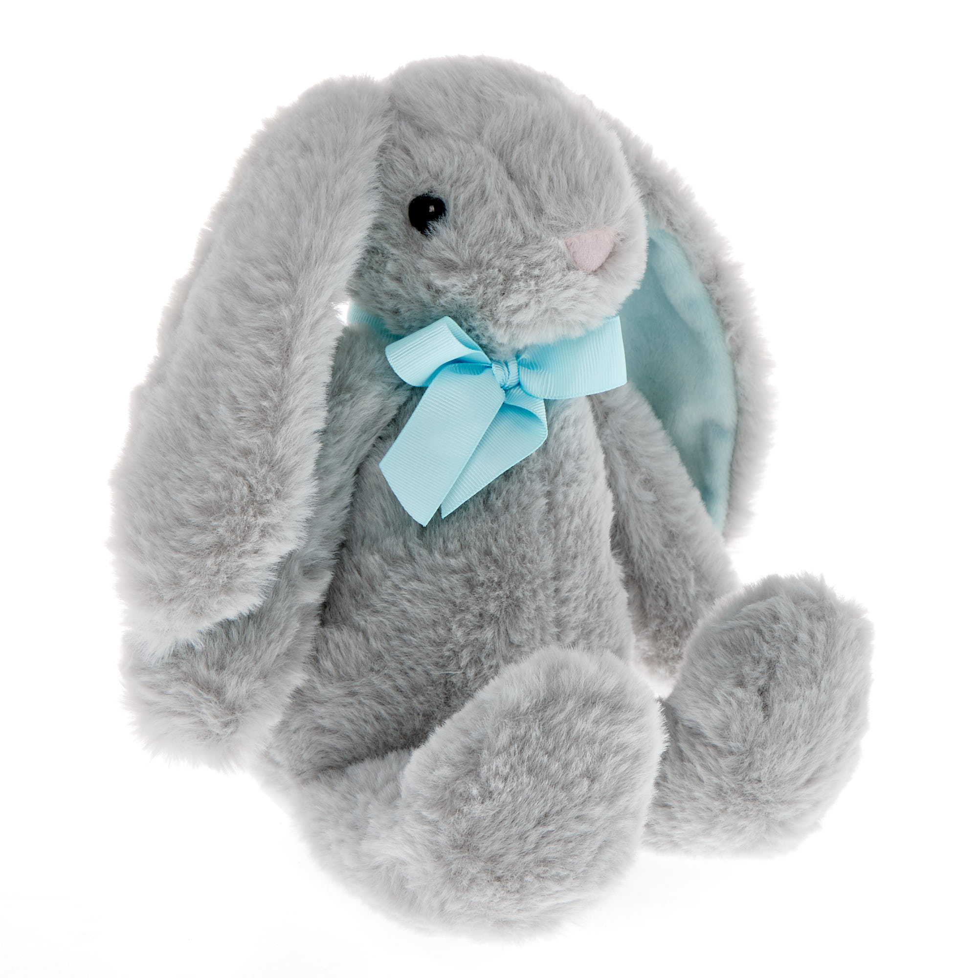 Bunny With Blue Bow Soft Toy