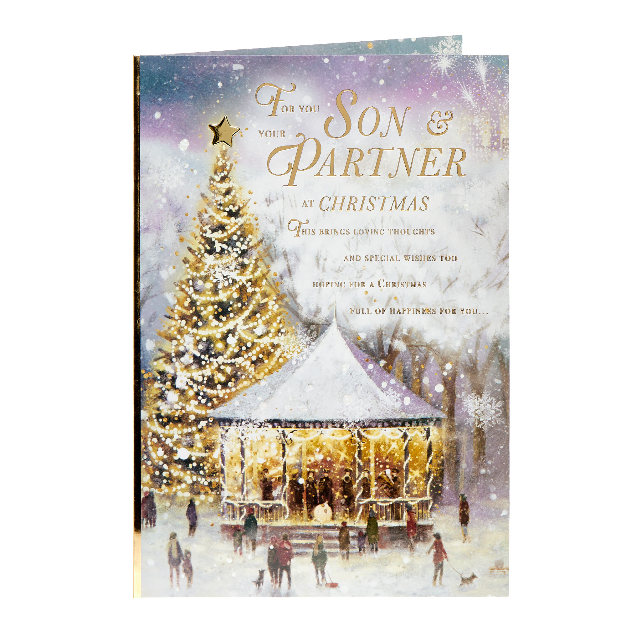 Son & Your Partner Winter Bandstand Christmas Card