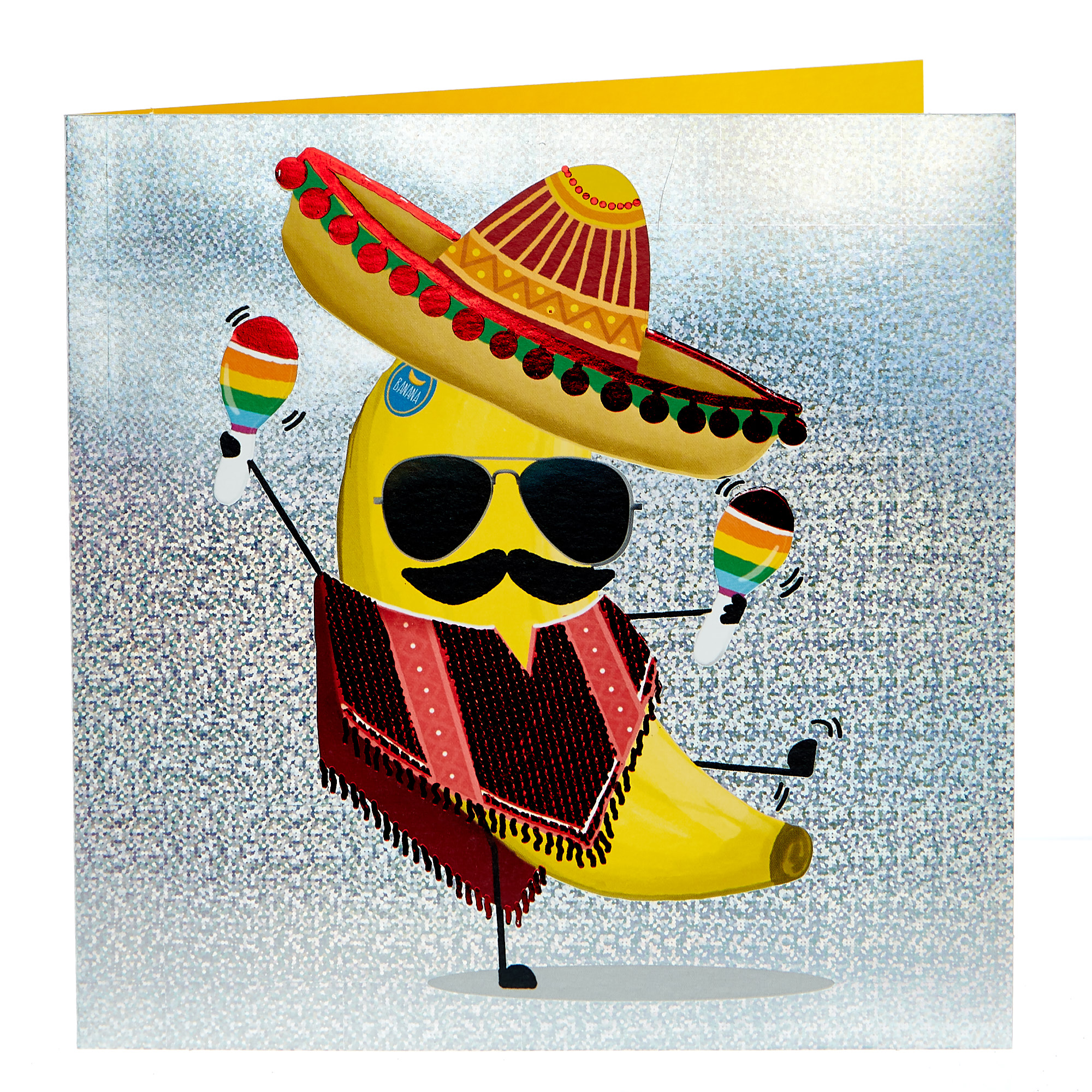 Birthday Card - Partying Banana