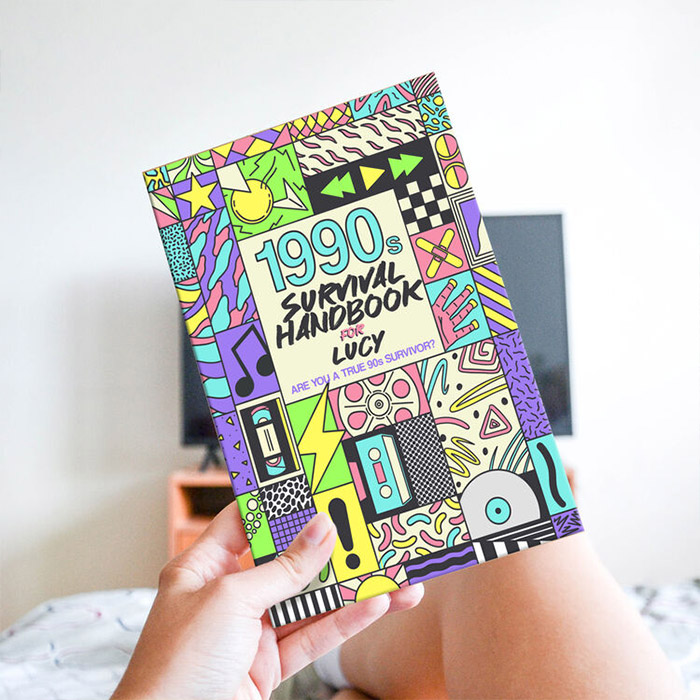 Personalised 1990s Nostalgia Survival Book - Paperback