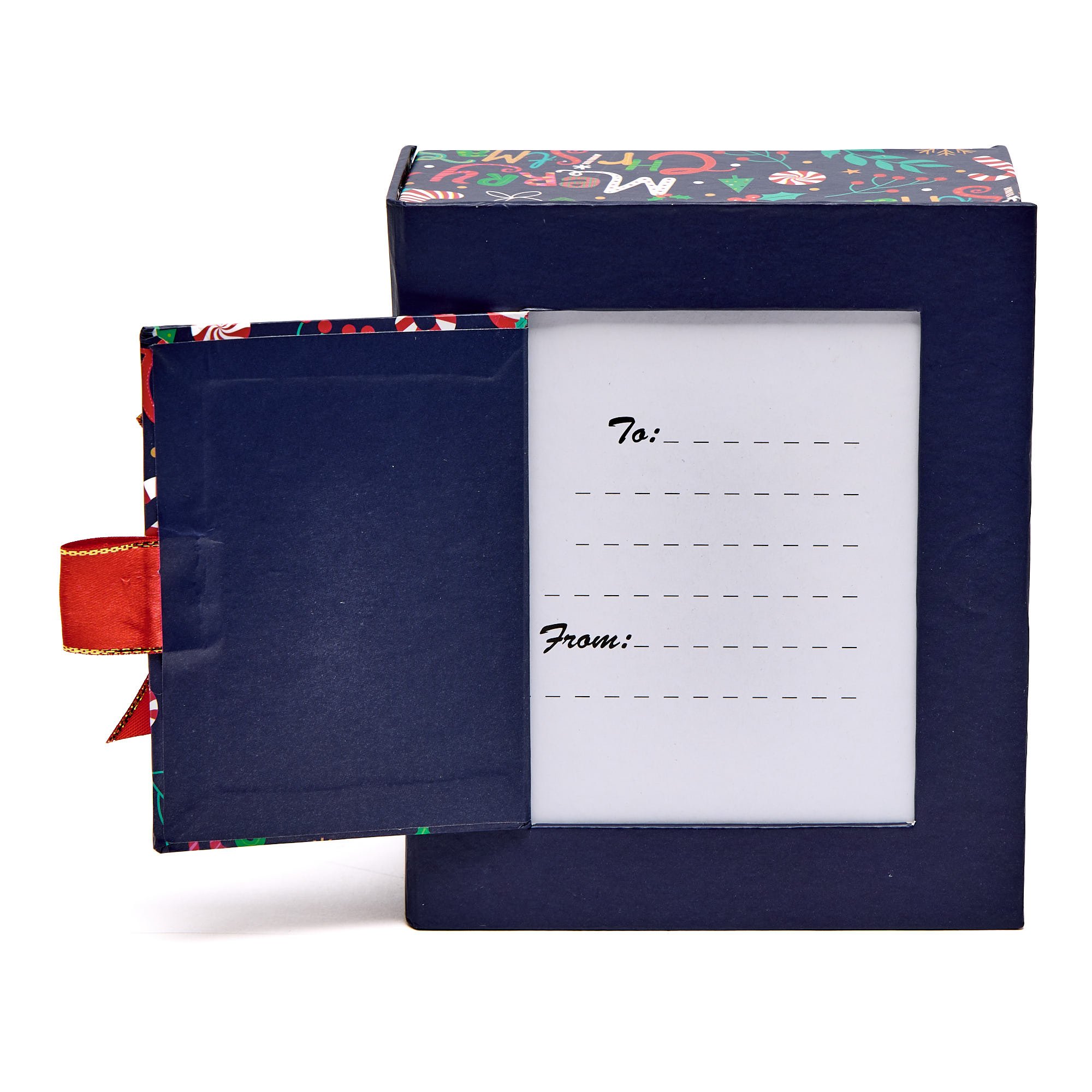 Merry Christmas Gift Box With Message
