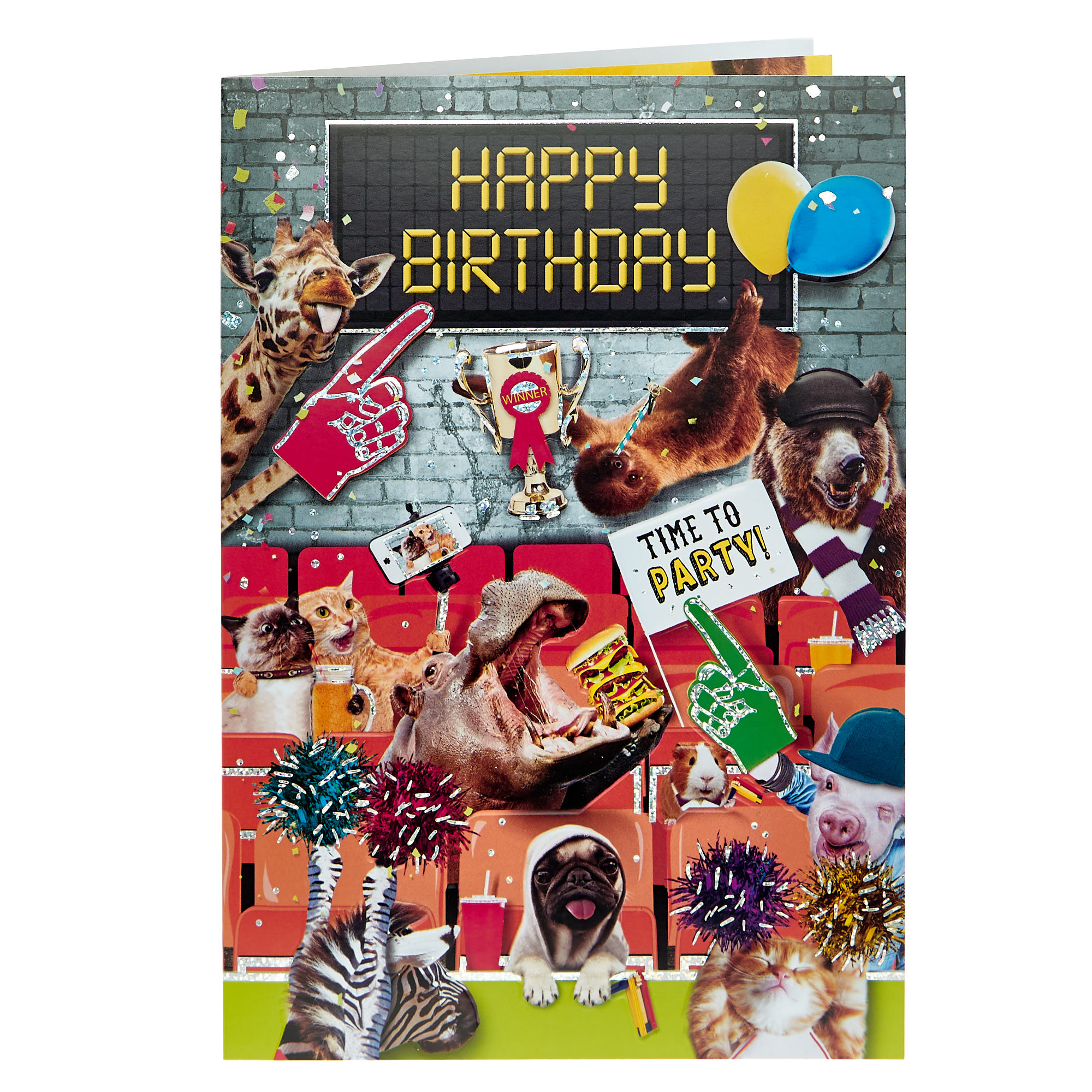 Birthday Card - Wild Party Animals