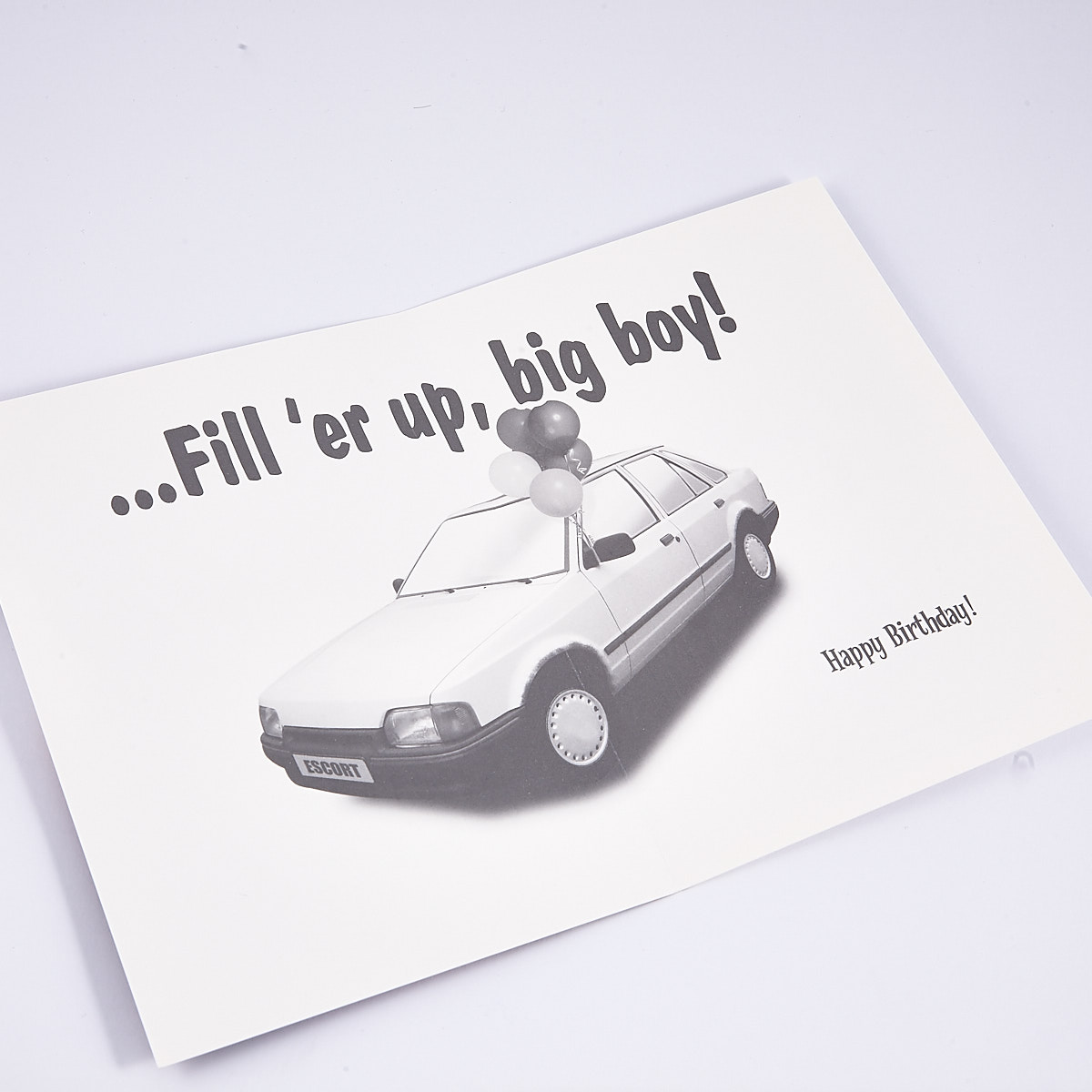 Humour Birthday Card - Escort