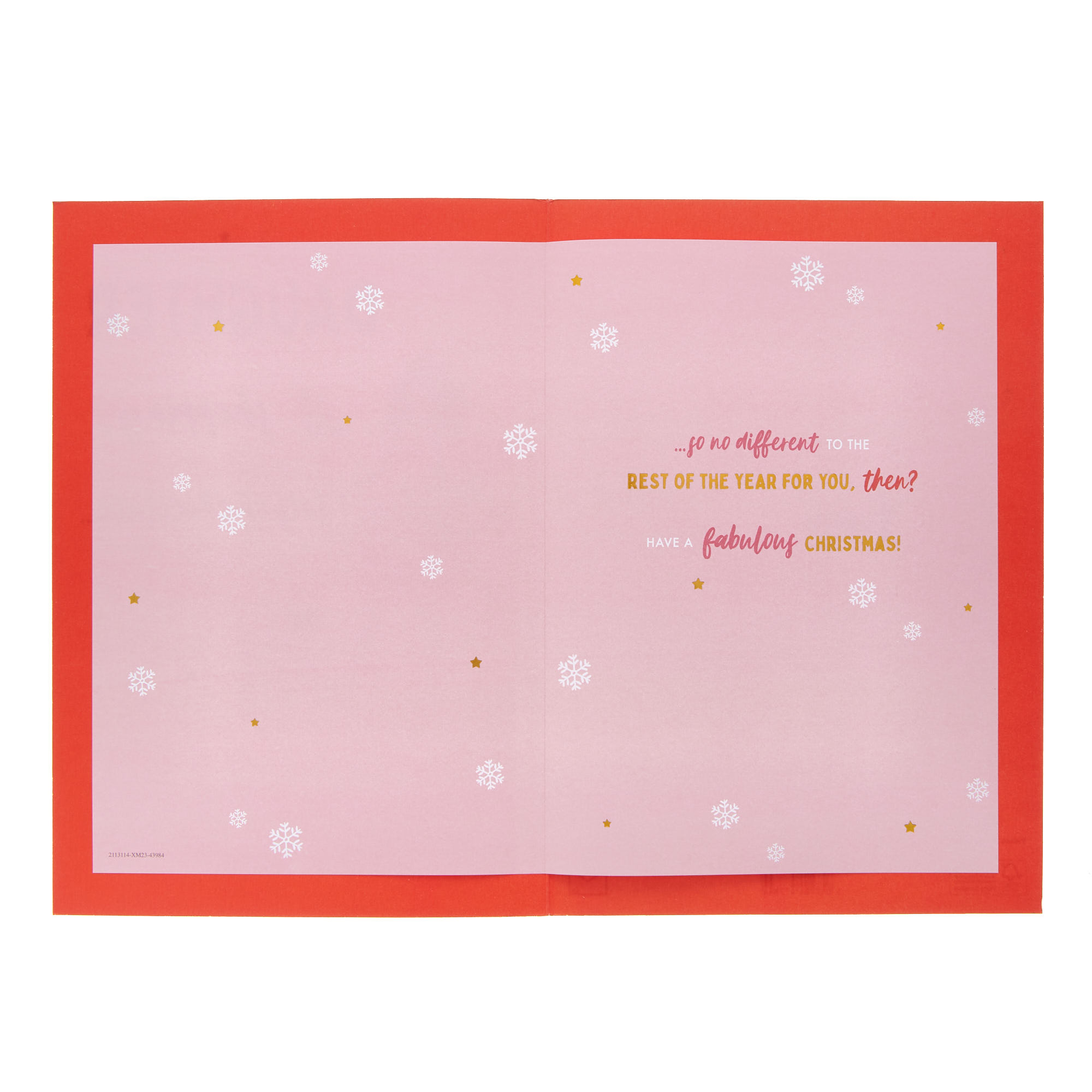 Daughter Shopping & Parties Christmas Card