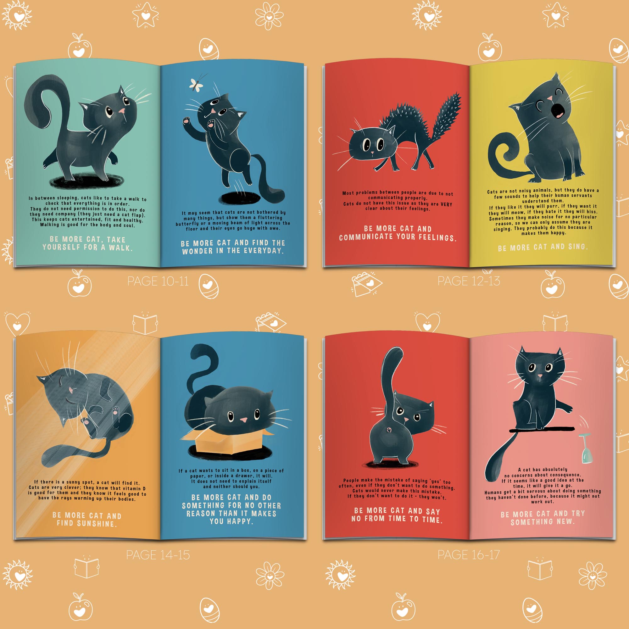 Personalised Be More Cat Funny Book