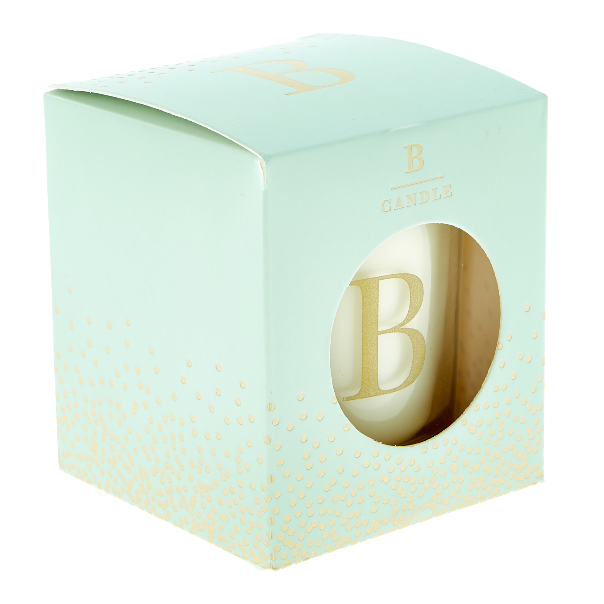 Letter B Warm Cashmere Scented Candle