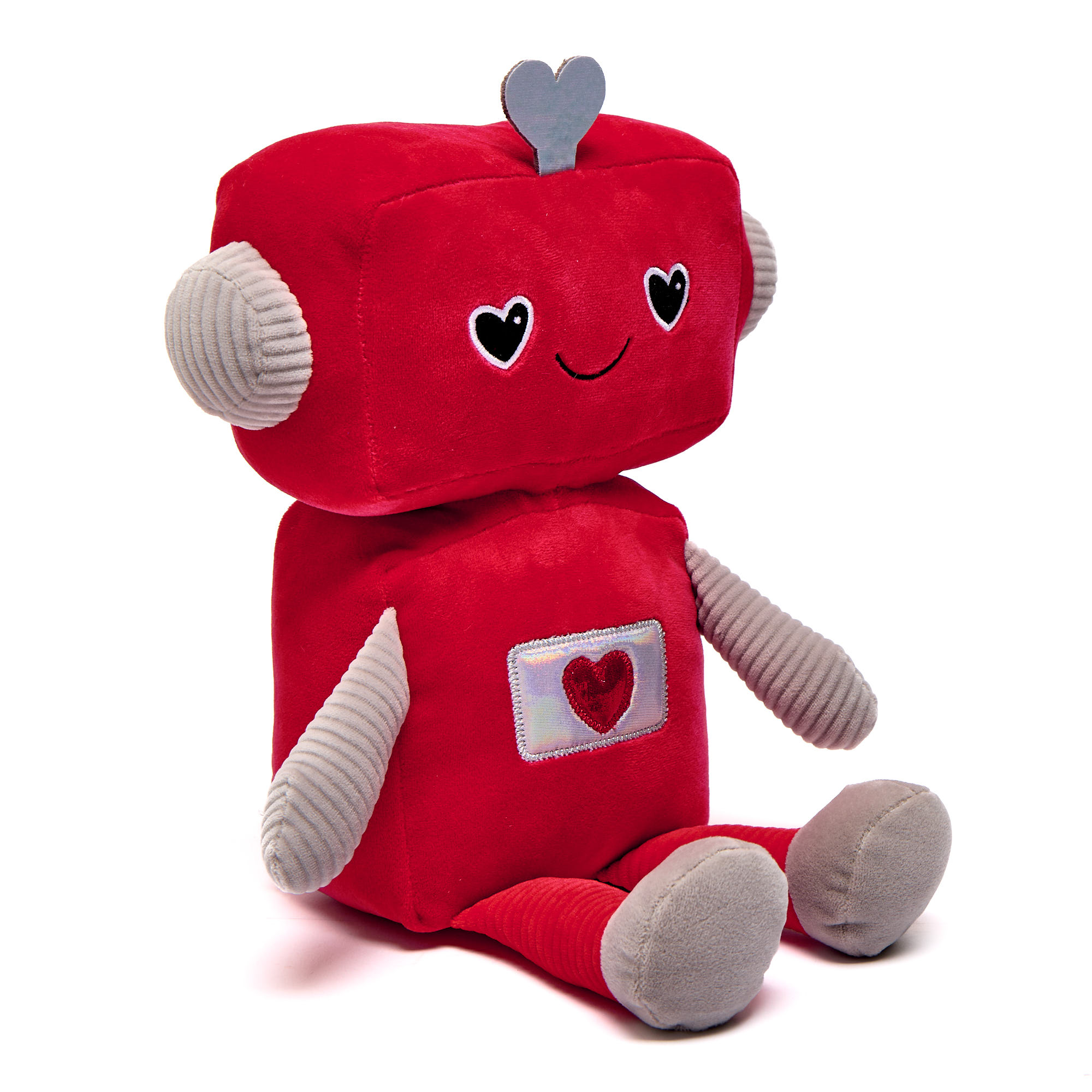 Medium Love Heart Robot Soft Toy