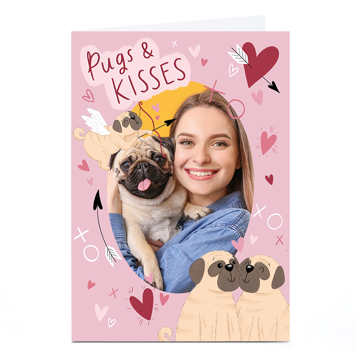 Photo Chloe Fae Card - Pugs & Kisses