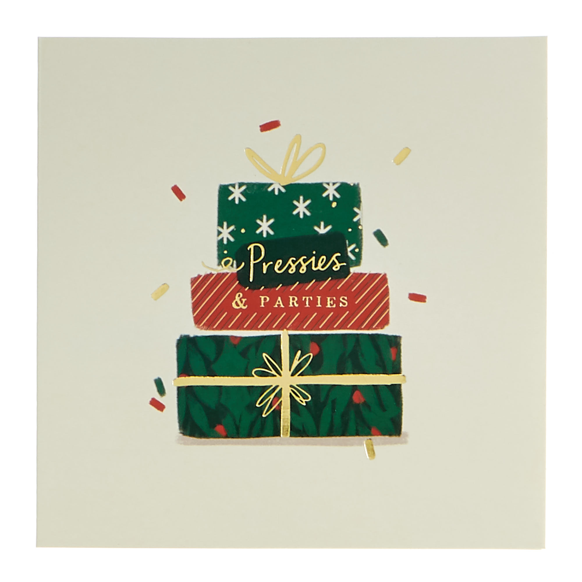 16 Charity Christmas Cards - Red & Green (4 Designs)