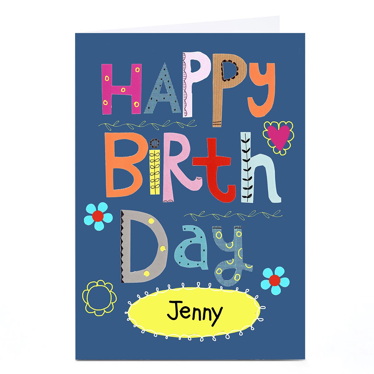 Personalised Lindsay Loves To Draw Birthday Card - Happy Birthday 