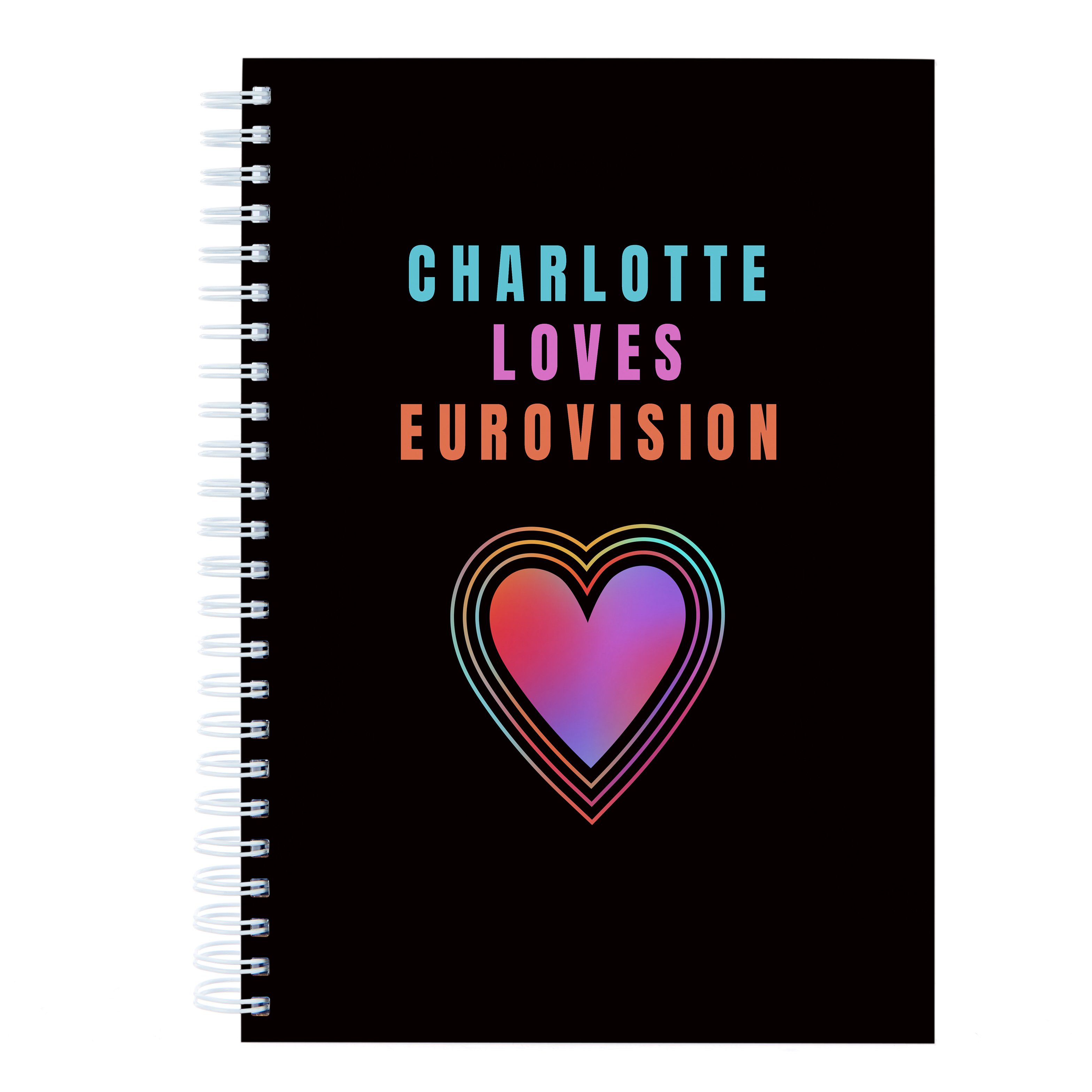 Personalised Notebook -  I love Eurovision 
