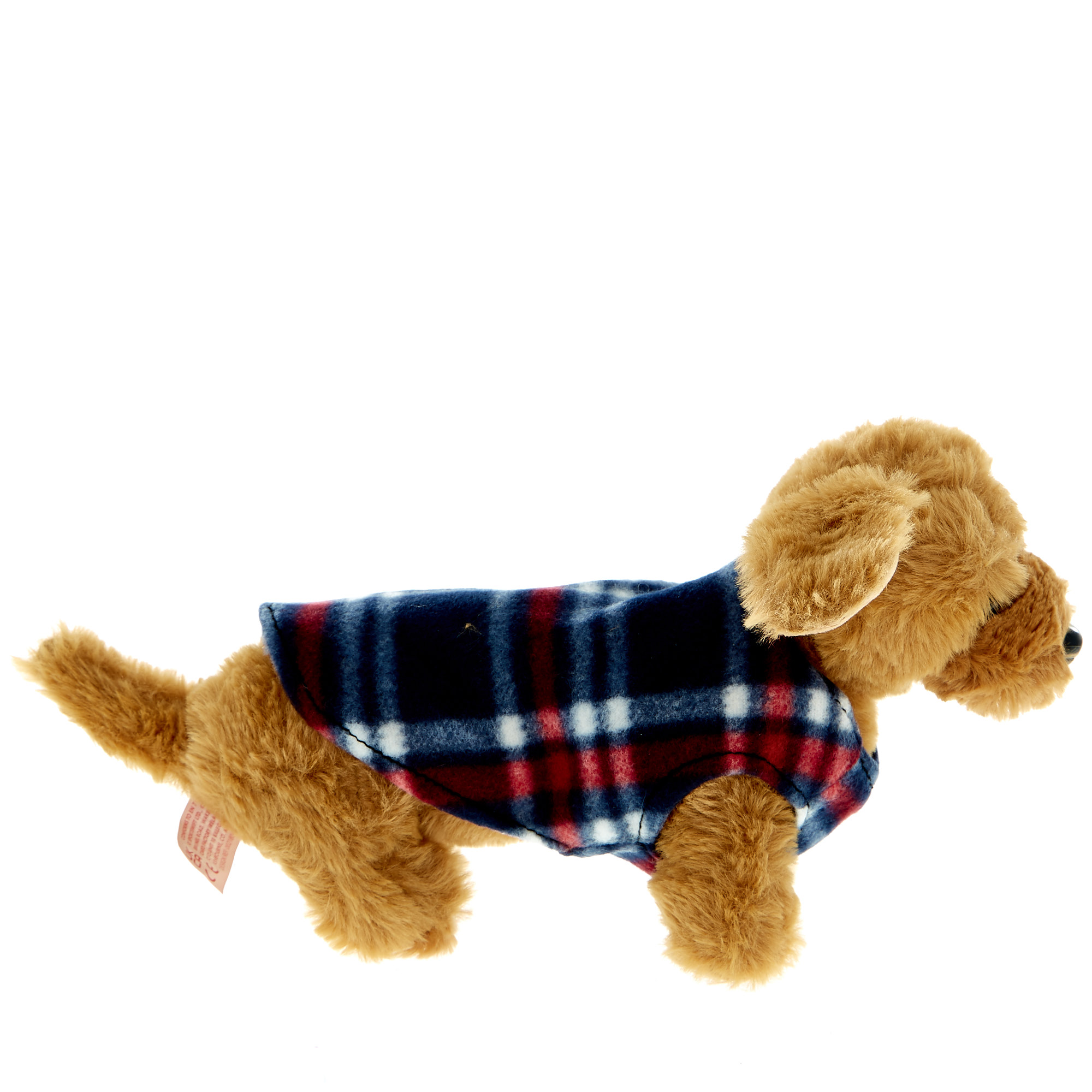 Sausage Dog in A Coat Soft Toy