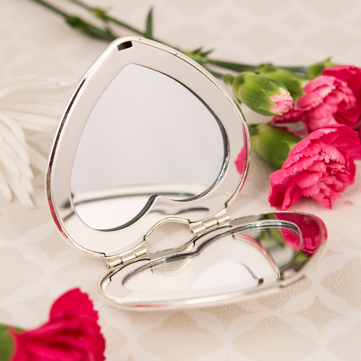 Heart Shaped Compact Mirror