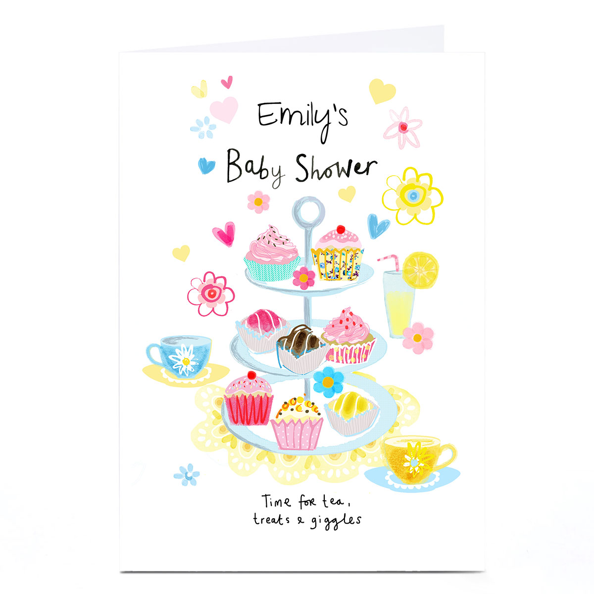 Personalised Baby Shower Invitation - Afternoon Tea 