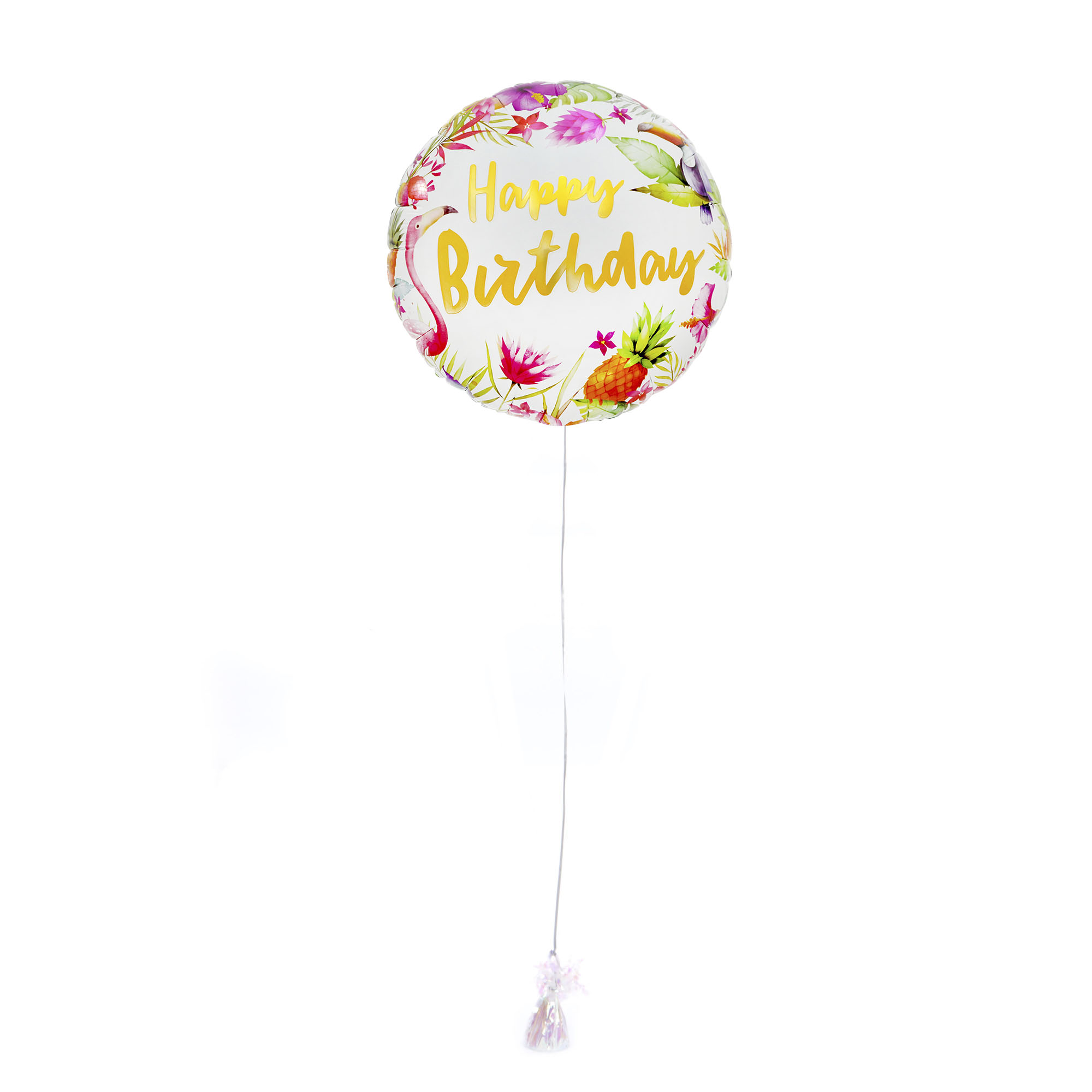 Tropical Happy Birthday Balloon & Lindt Chocolates