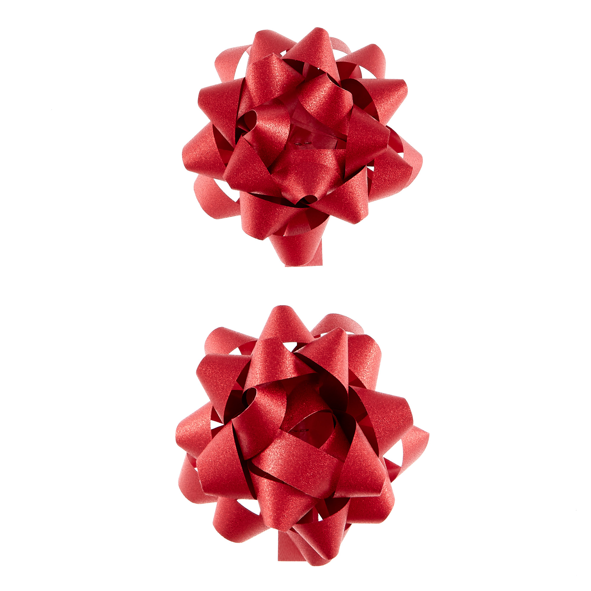 Red Glitter Gift Bows - Pack Of 2 