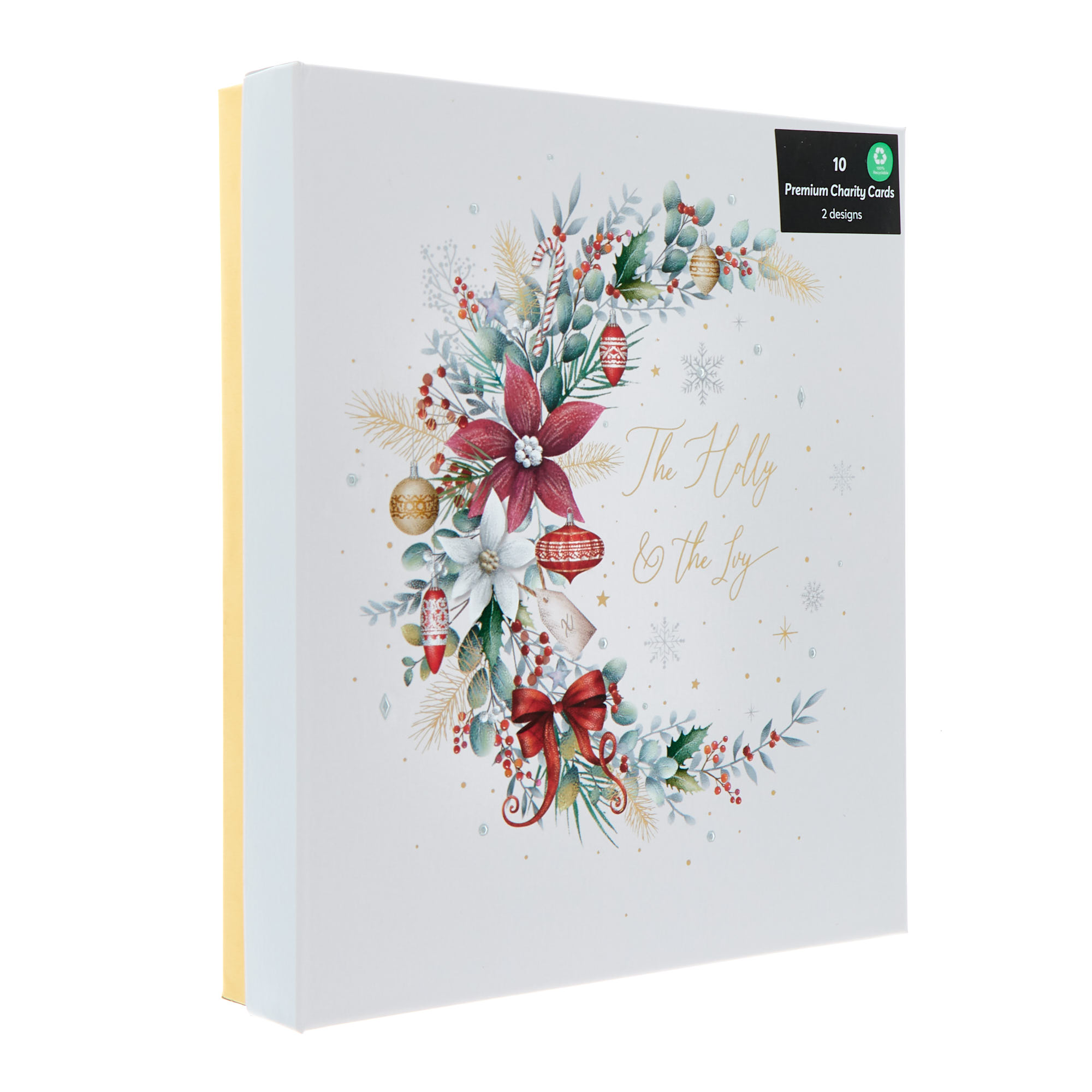 10 Premium Boxed Charity Christmas Cards - Lyrics (2 Designs)