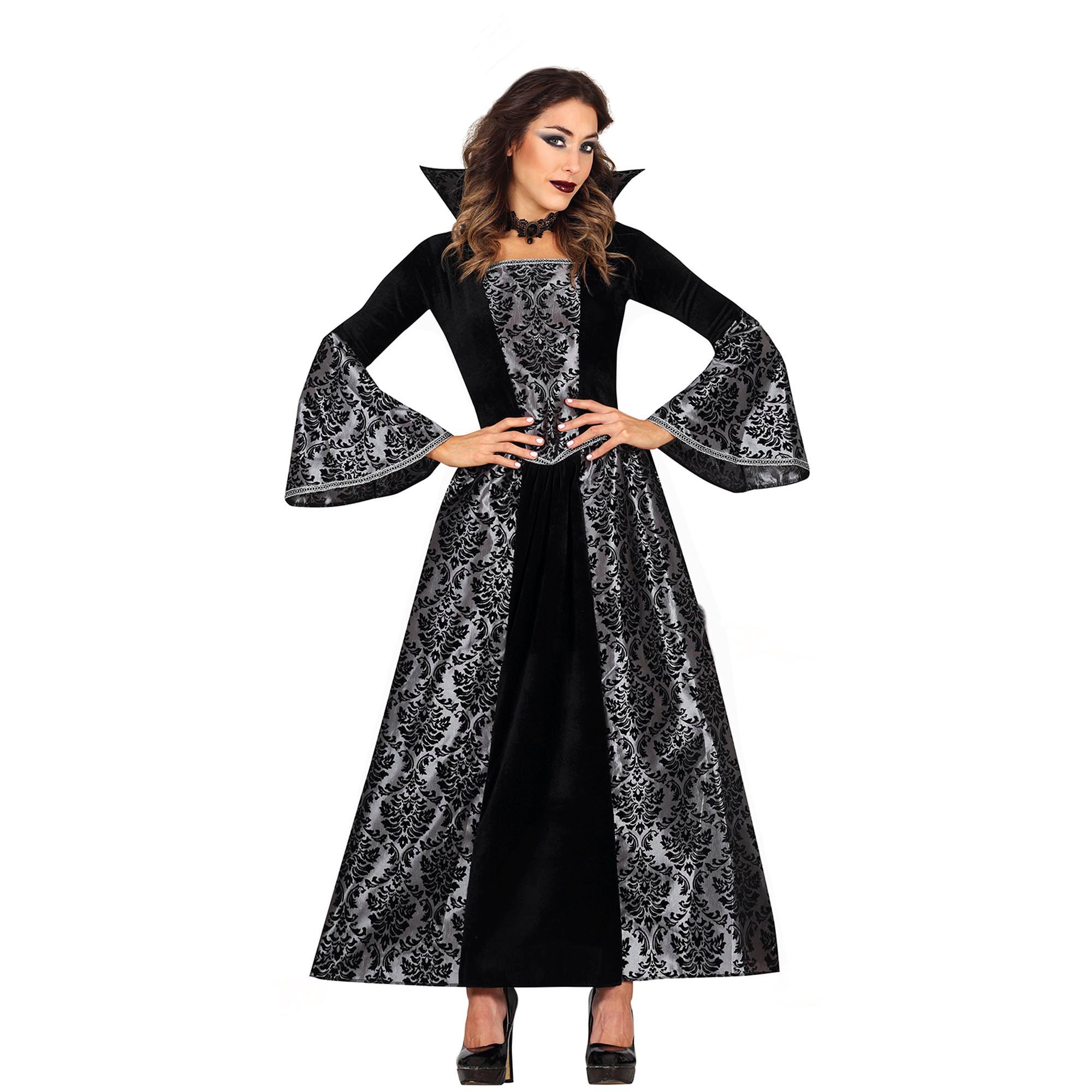 Silver Vampire Ladies' Adult Fancy Dress Costume