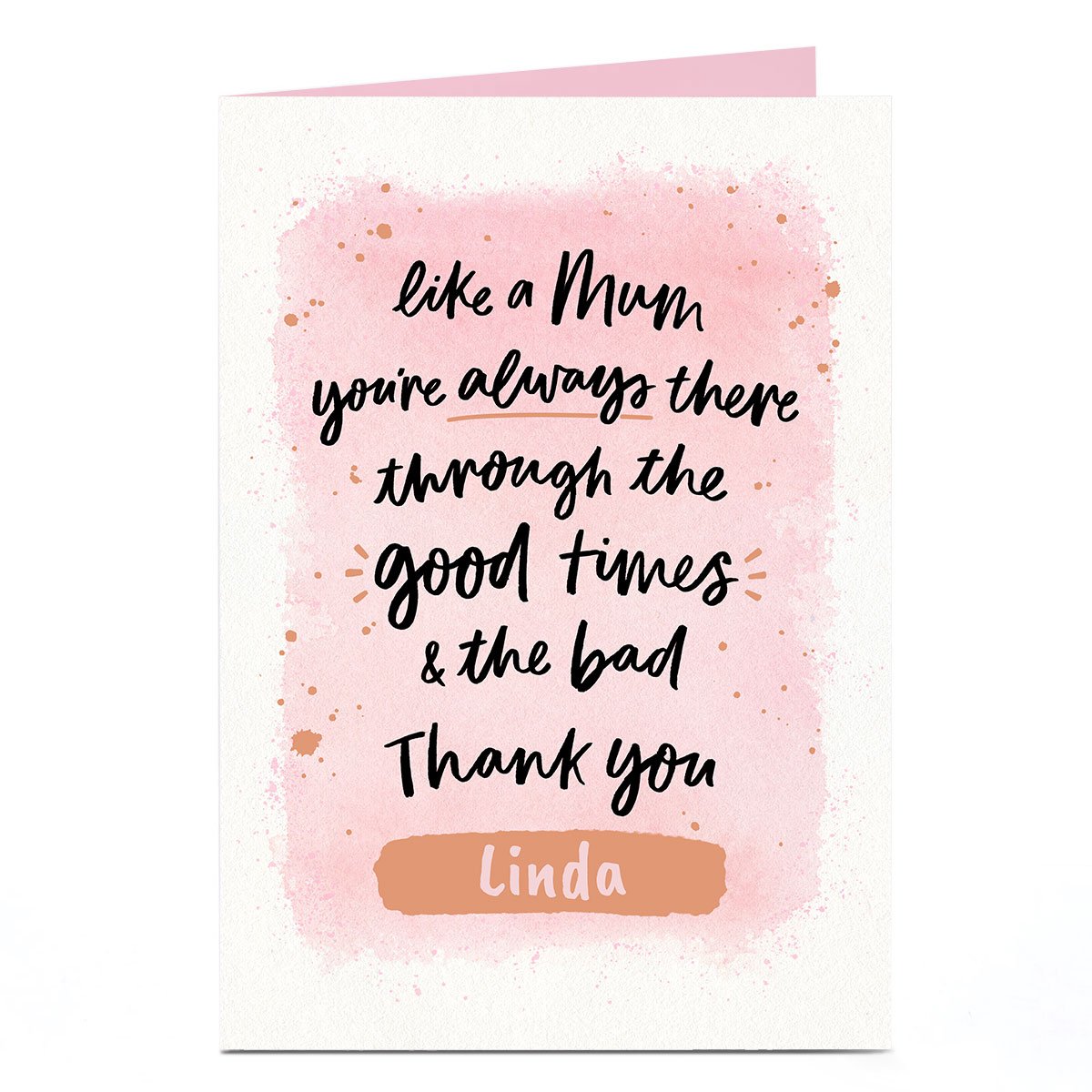 Personalised Mother's Day Card - Like A Mum