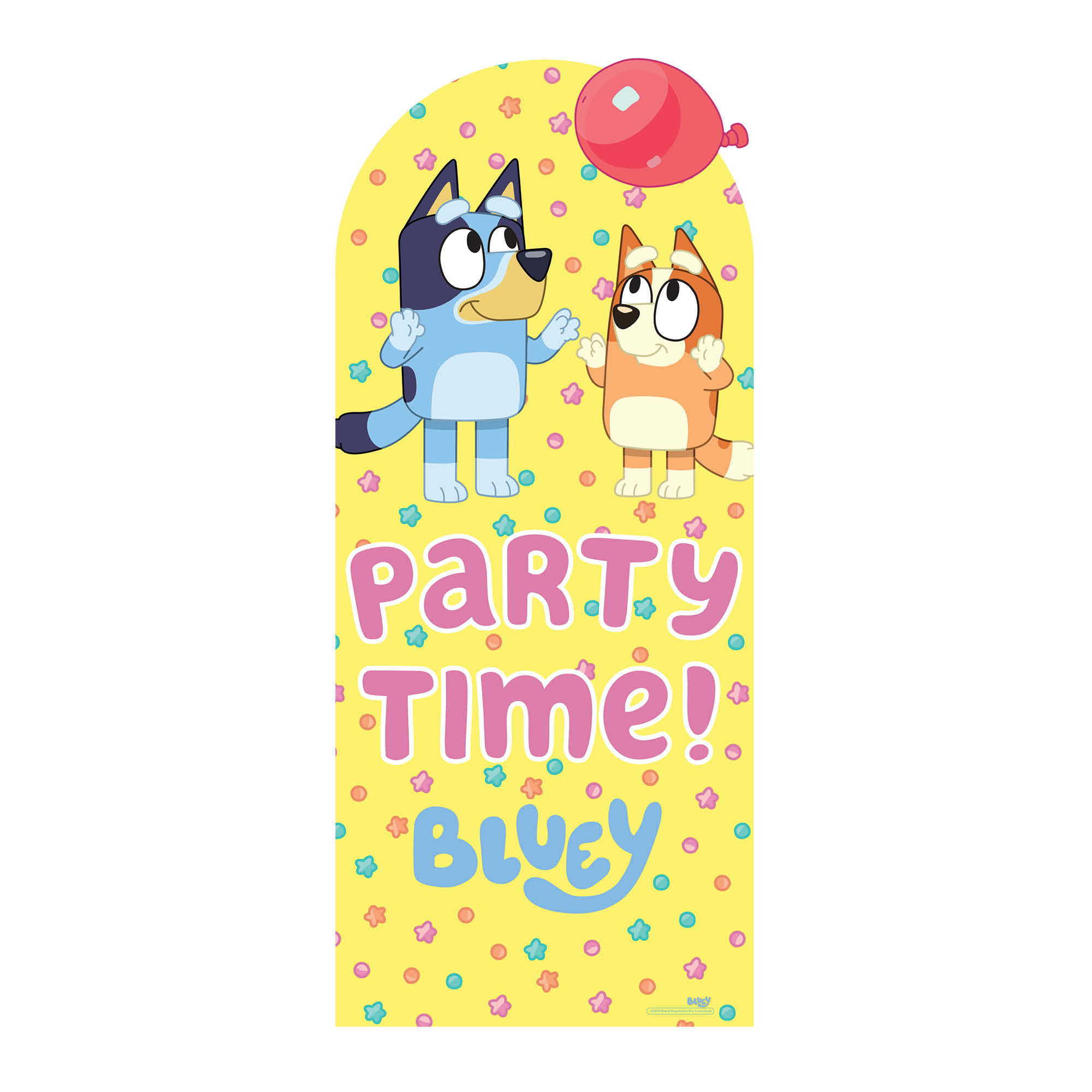 Bluey & Bingo Party Time Large Backdrop Cardboard Cutout