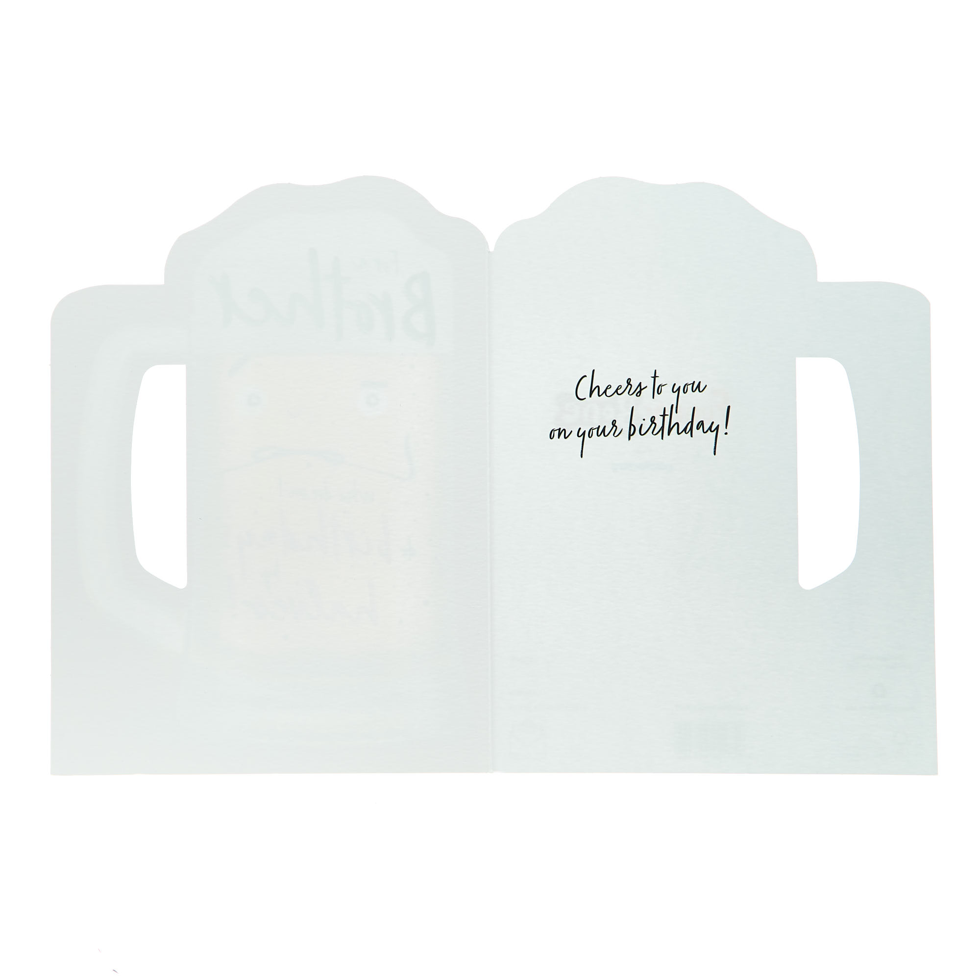Brother Not By Halves Beer Birthday Card