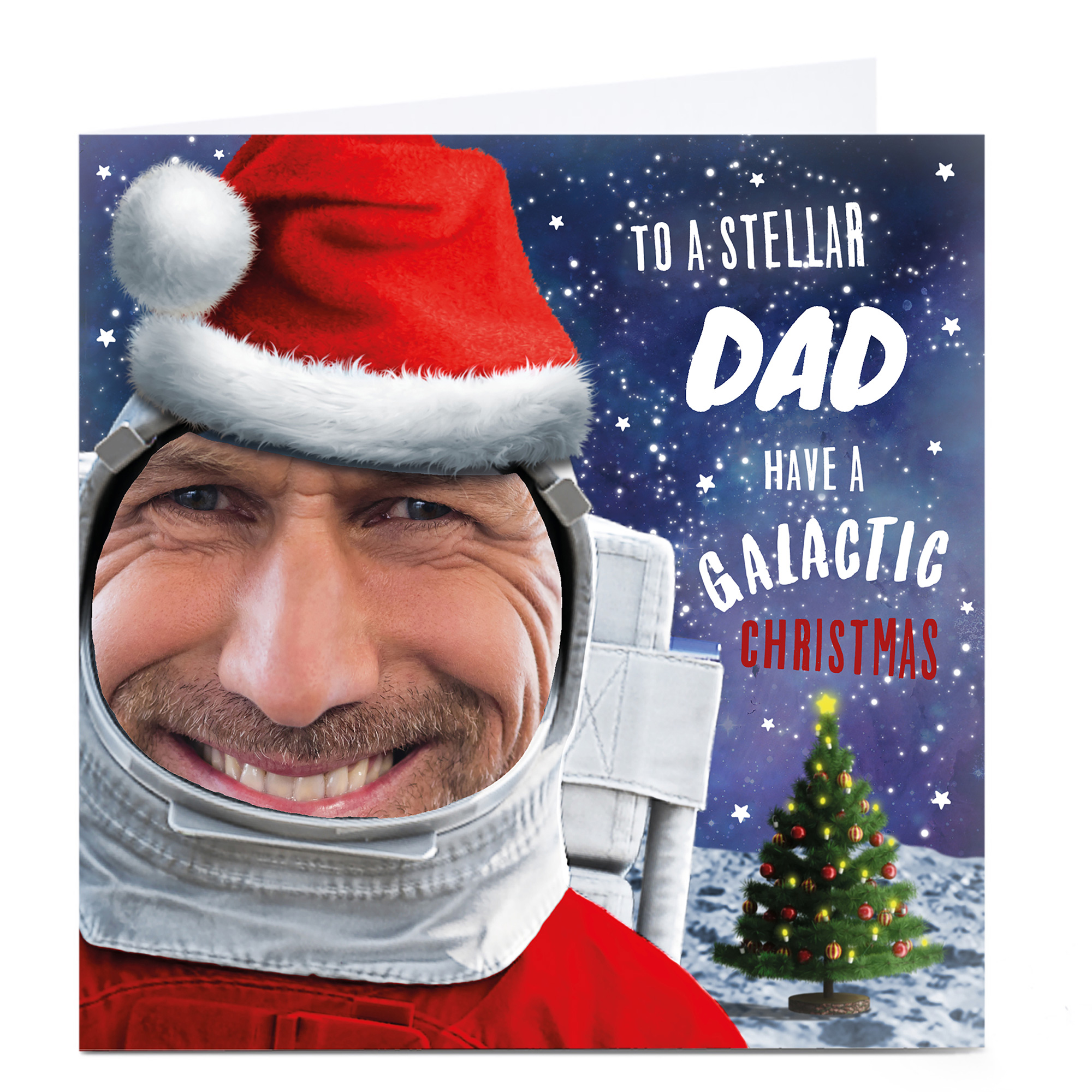 Photo Christmas Card - Galactic Christmas, Dad