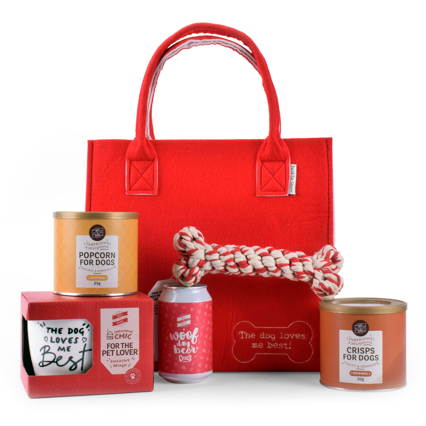 The Dog Loves Me Best Gift Hamper With Bag