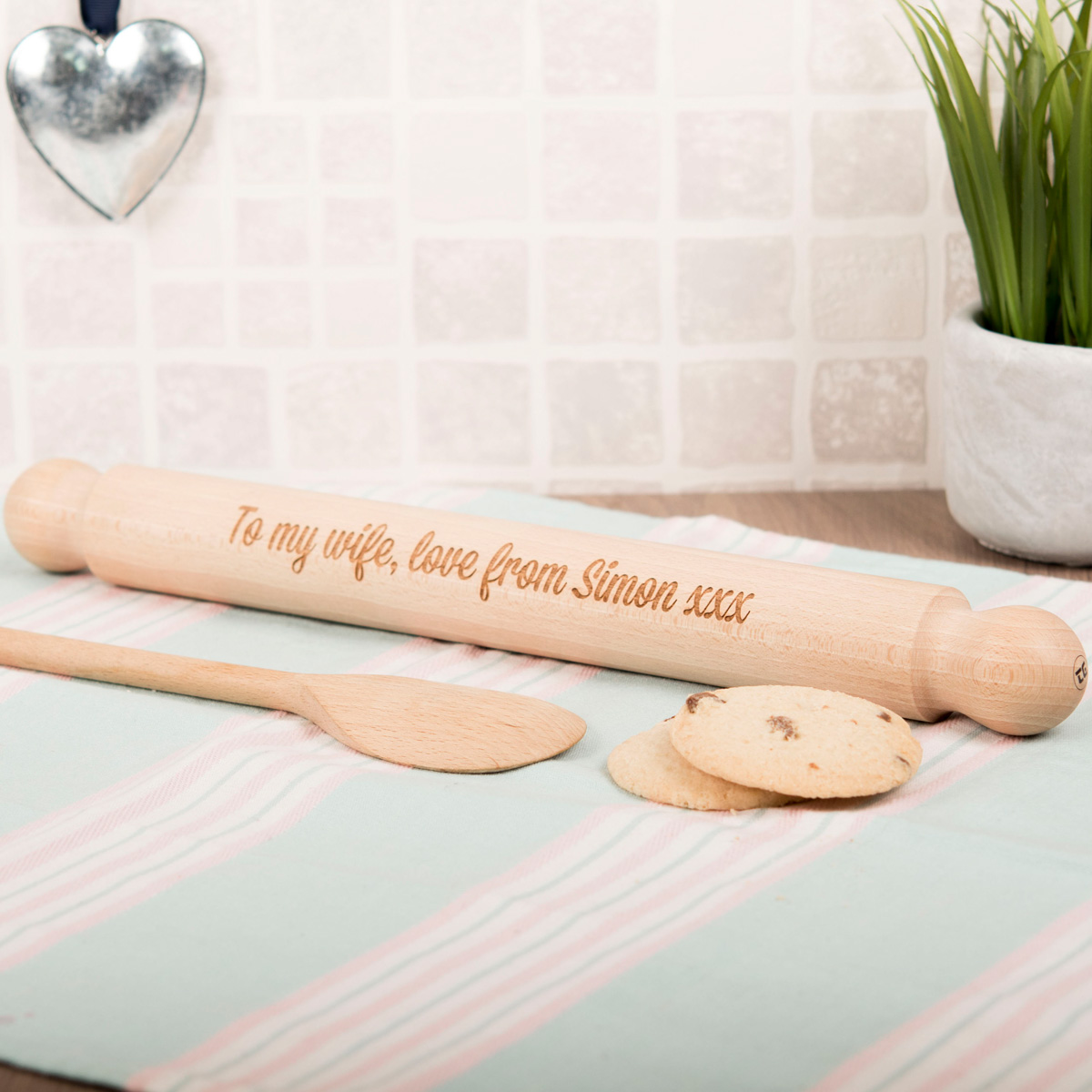 Personalised Engraved Rolling Pin - Any Message