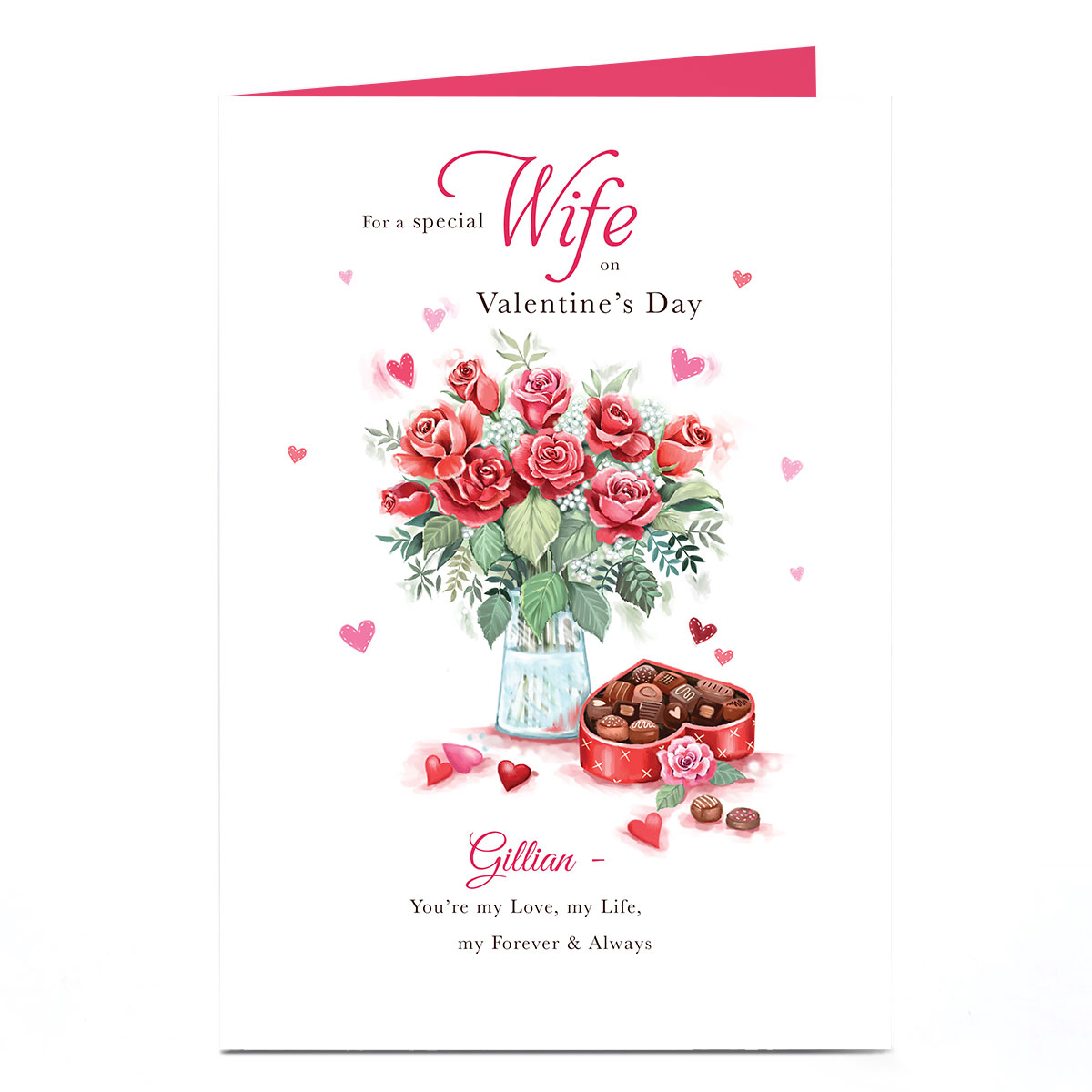 Personalised Valentine's Day Card - Wife Forever & Always