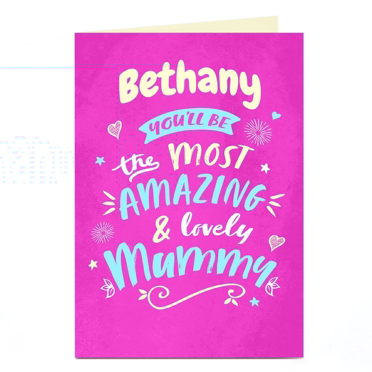 Personalised Baby Card - Lovely Mummy 