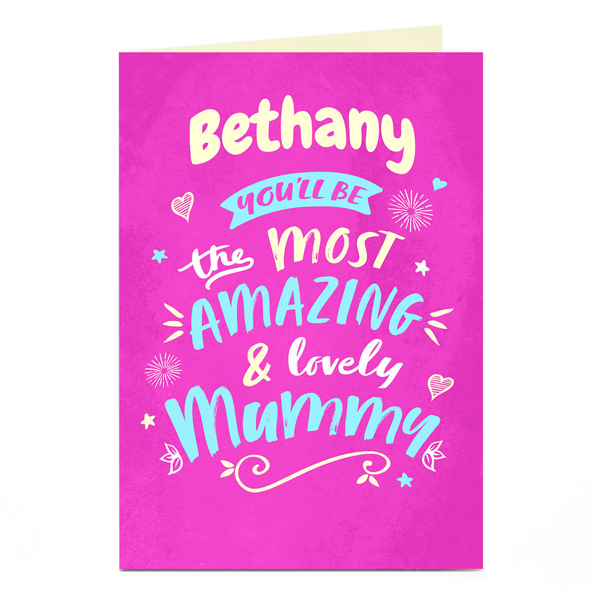 Personalised Baby Card - Lovely Mummy 