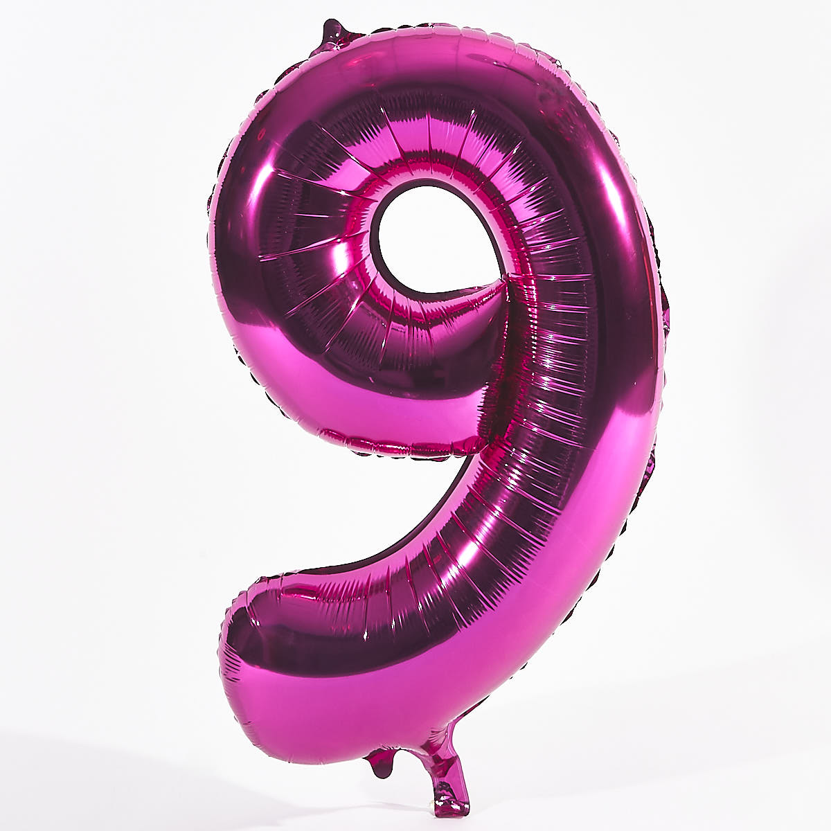 Pink Number 9 Foil Giant Helium Balloon (Deflated)