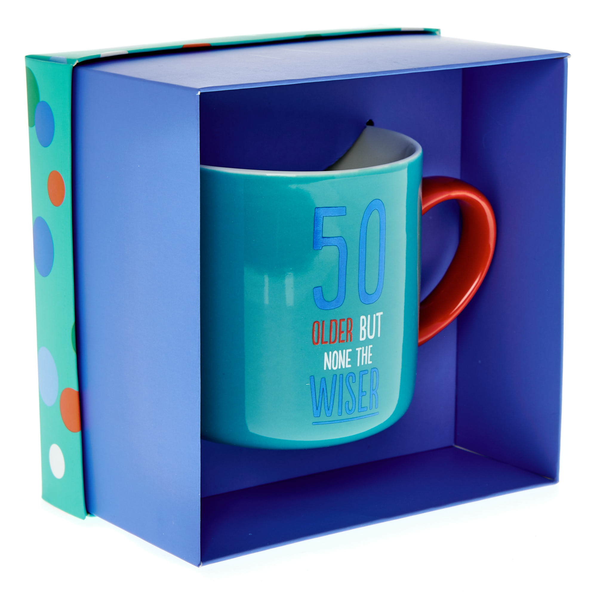 None the Wiser 50th Birthday Mug