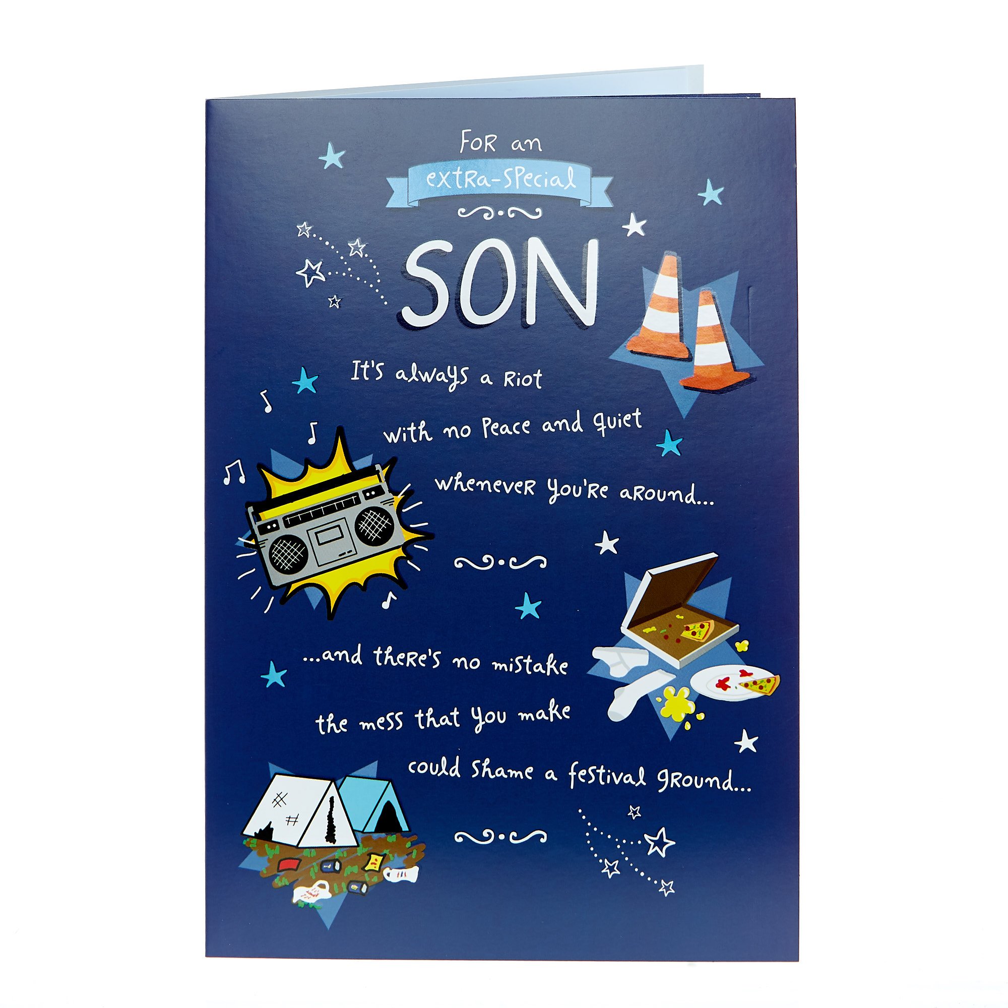 Birthday Card - Son It's Always A Riot