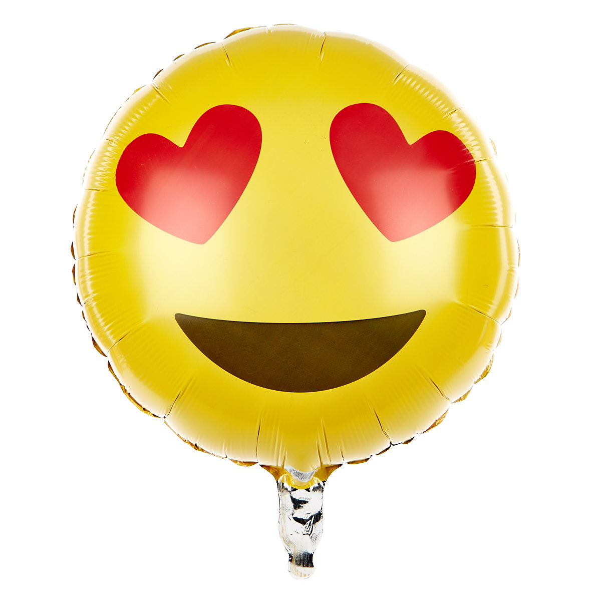 Heart Eyes Emoticon 13.5-Inch Foil Helium Balloon
