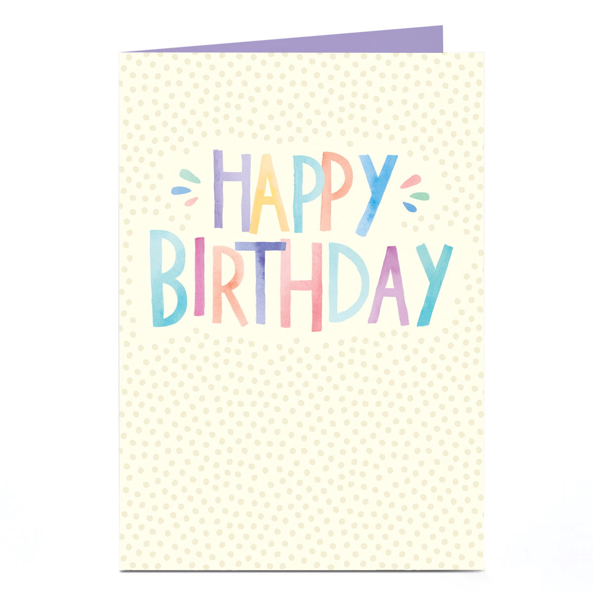 Birthday Card - Pastels and Speckles