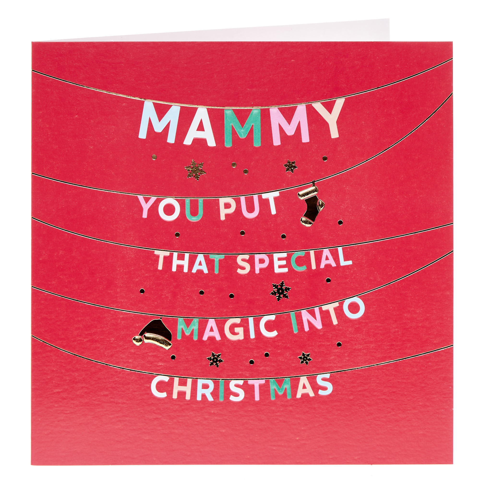 Mammy Bunting Text Christmas Card