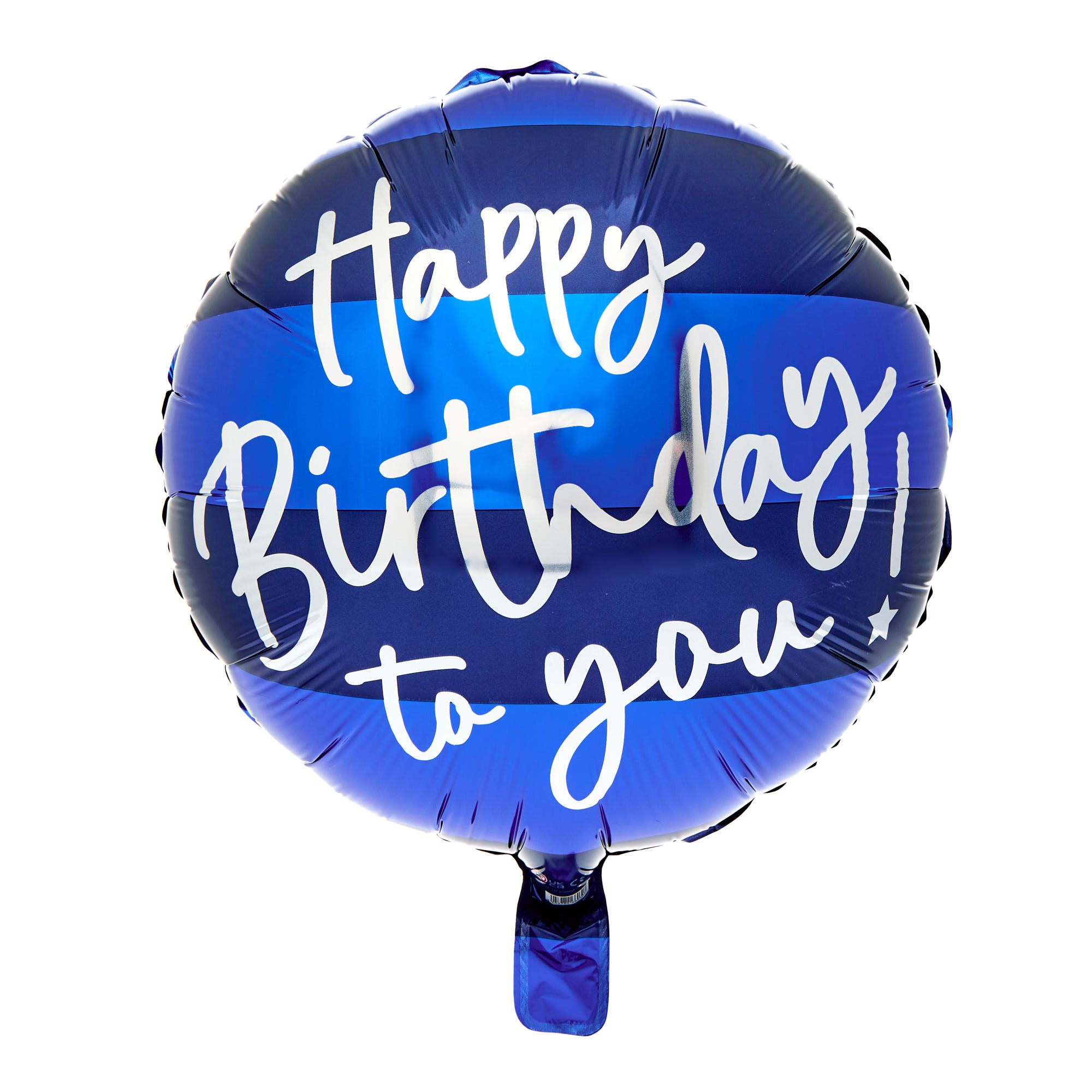 Blue Happy Birthday To You 18-Inch Foil Helium Balloon