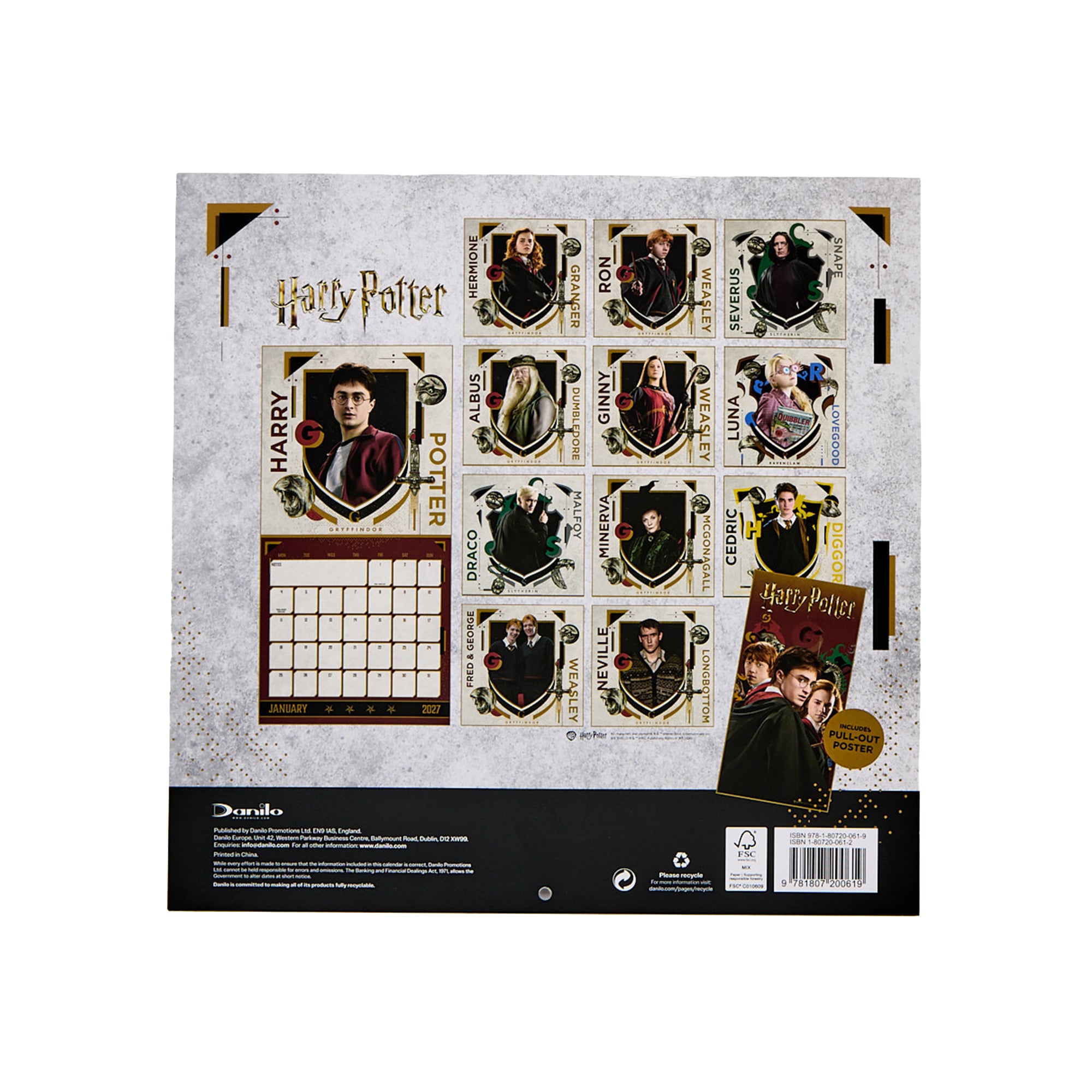 Harry Potter 2027 Square Wall Calendar 