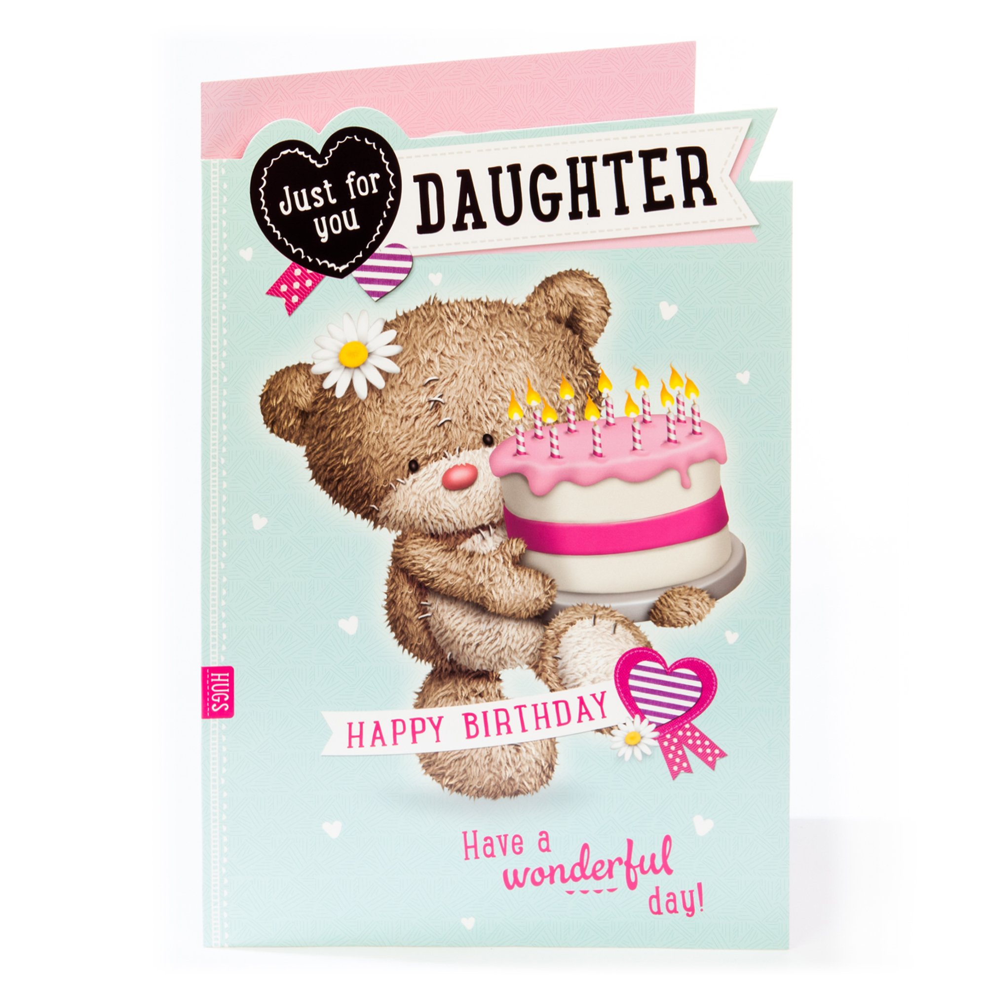 Giant Hugs Bear Birthday Card - For You Daughter 