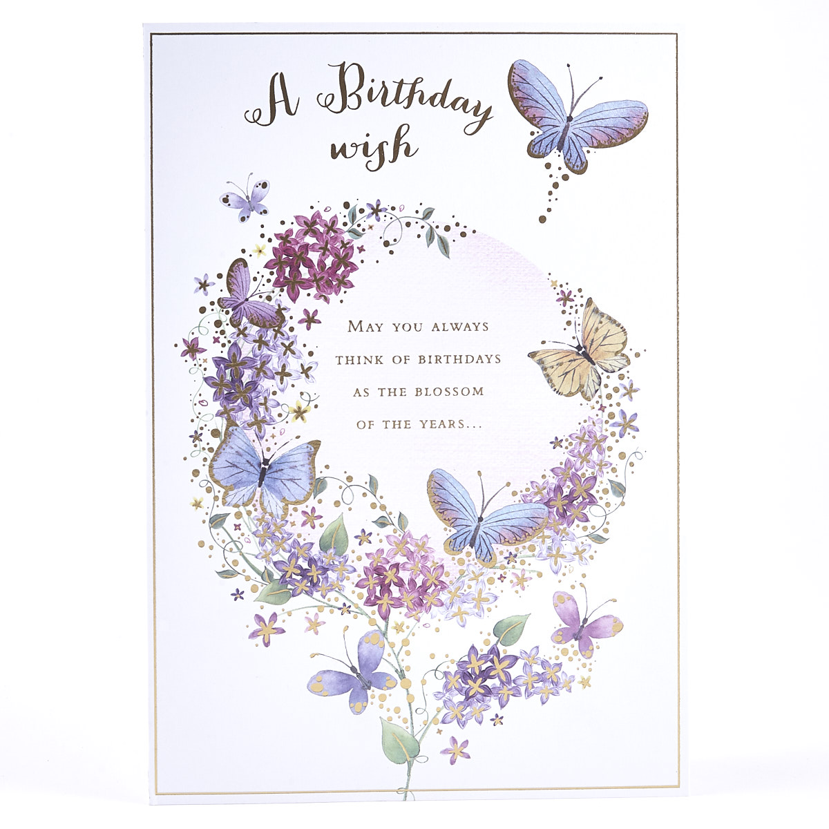 Birthday Card - Blossom & Butterflies