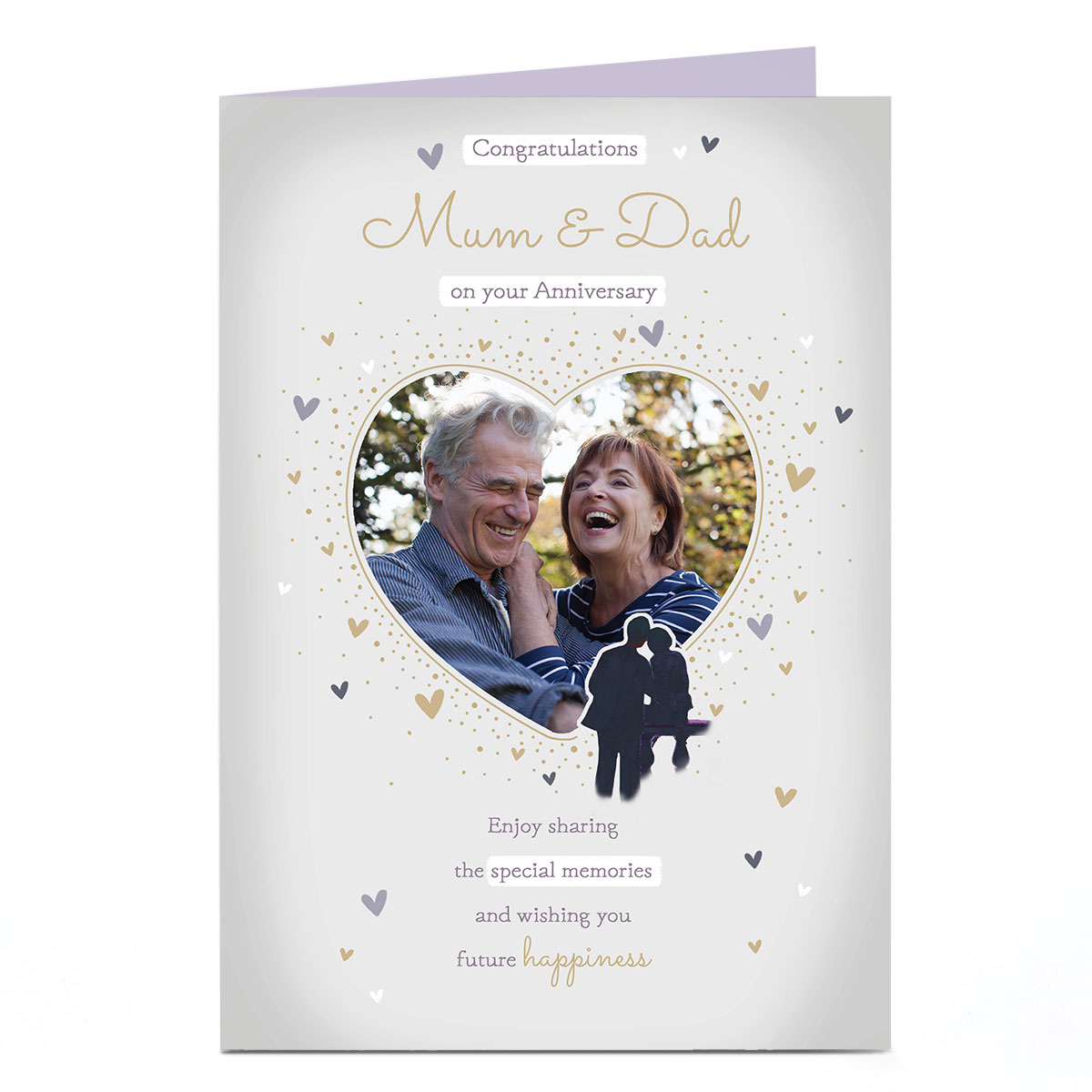 Personalised Anniversary Photo Card - Congratulations 