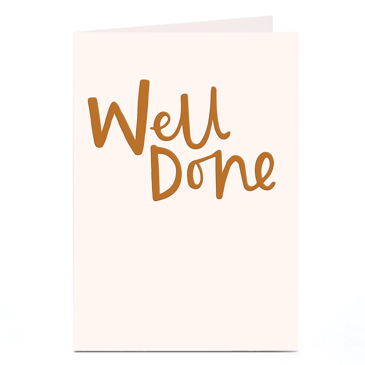 Congratulations Card - Gold Well Done