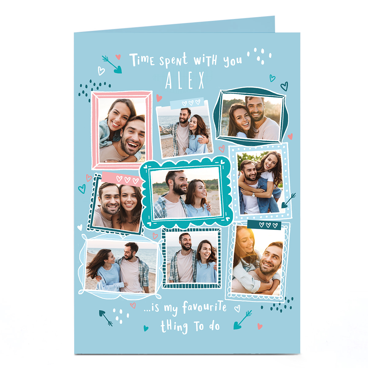 A4 Photo Valentine's Day Card - Time Spent with You