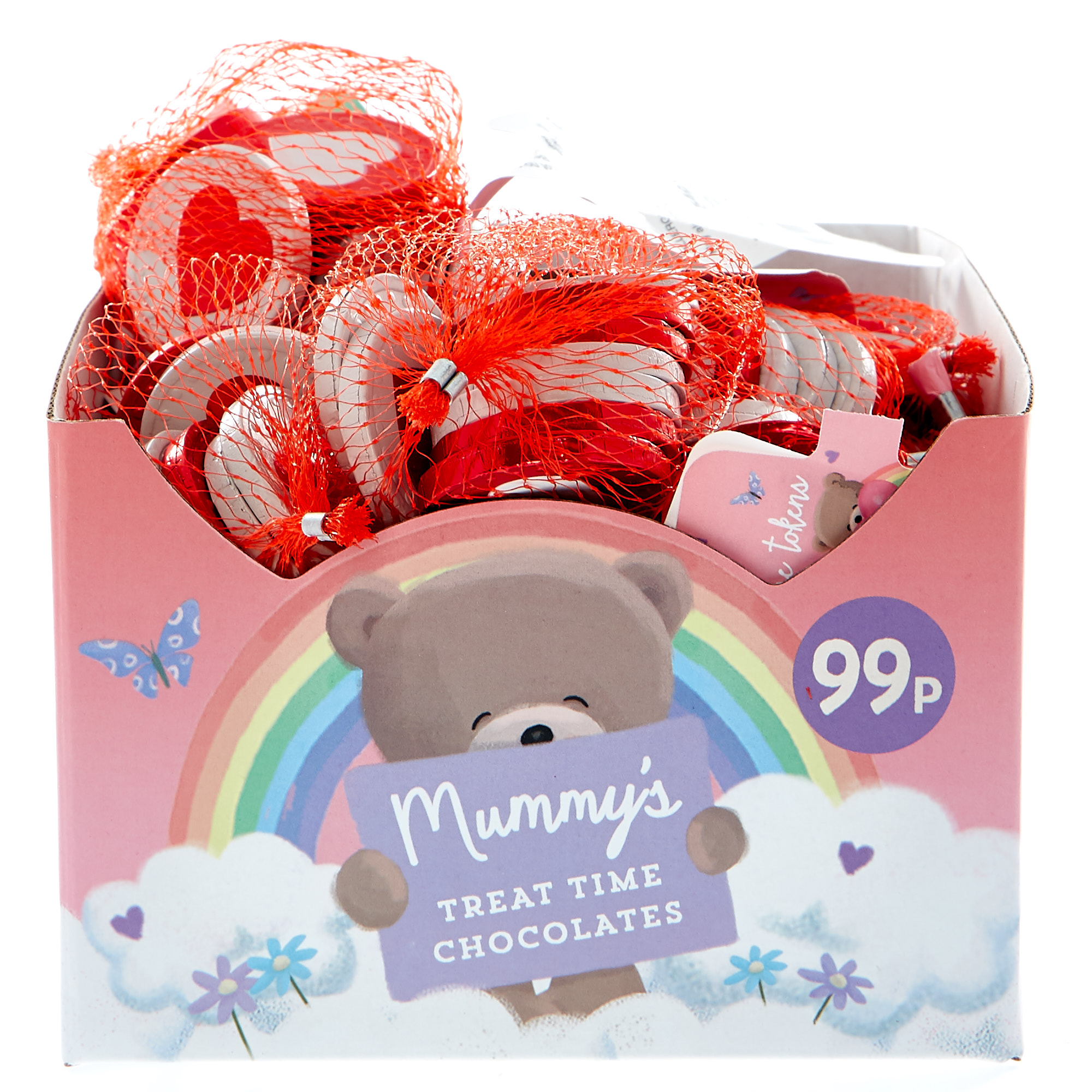 Hugs Bear Lucky Mummy Chocolate Tokens - 20 Packs