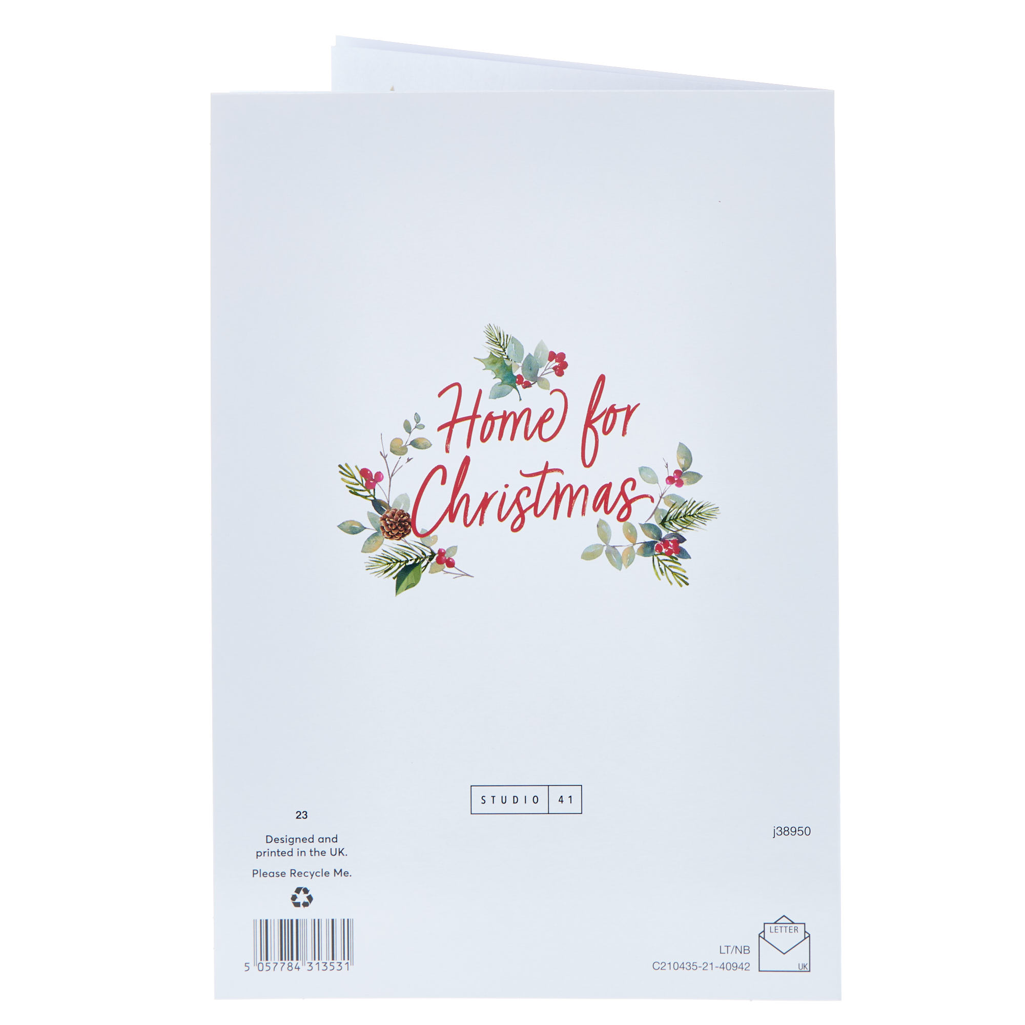Daughter & Family Red Door Christmas Card