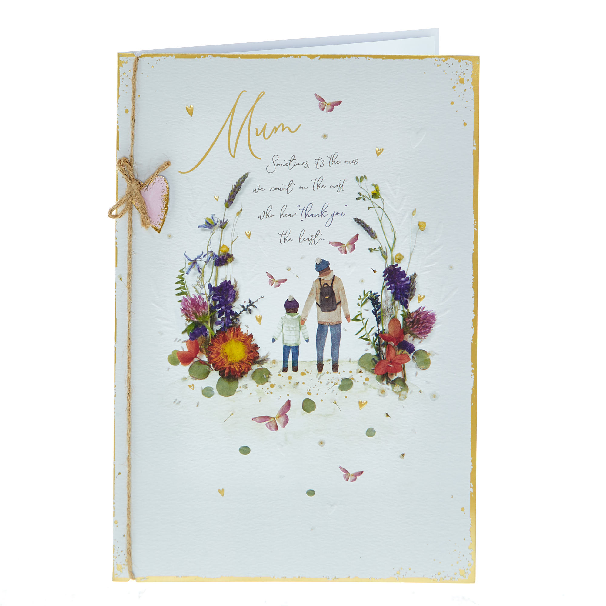 Birthday Card - Mum Pressed Flowers