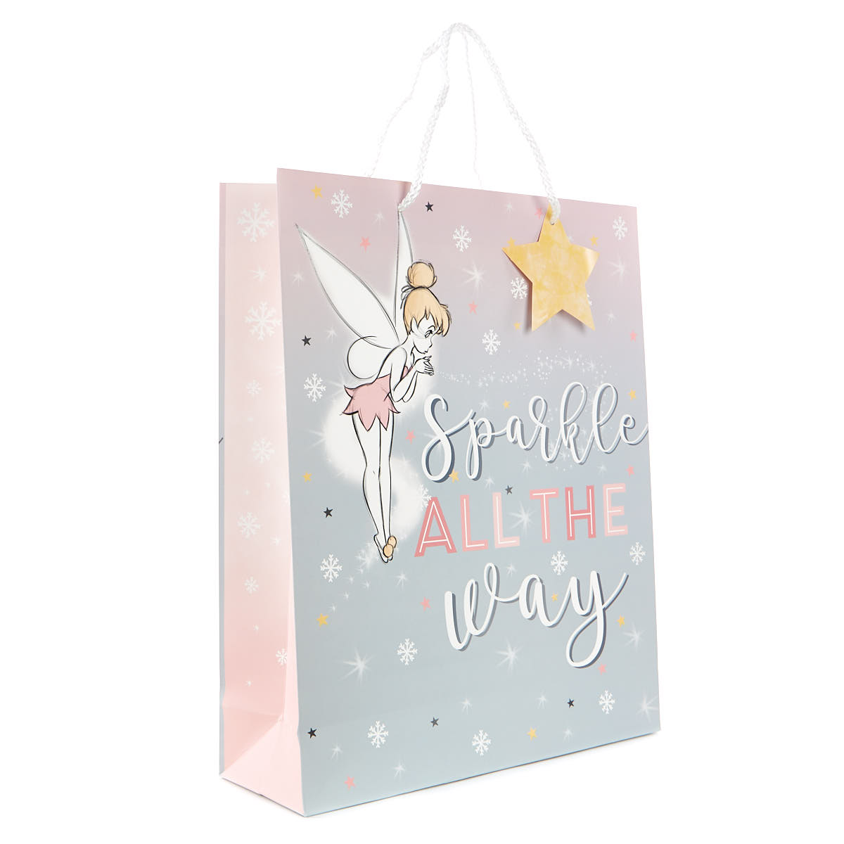 Large Portrait Tinkerbell Christmas Gift Bag