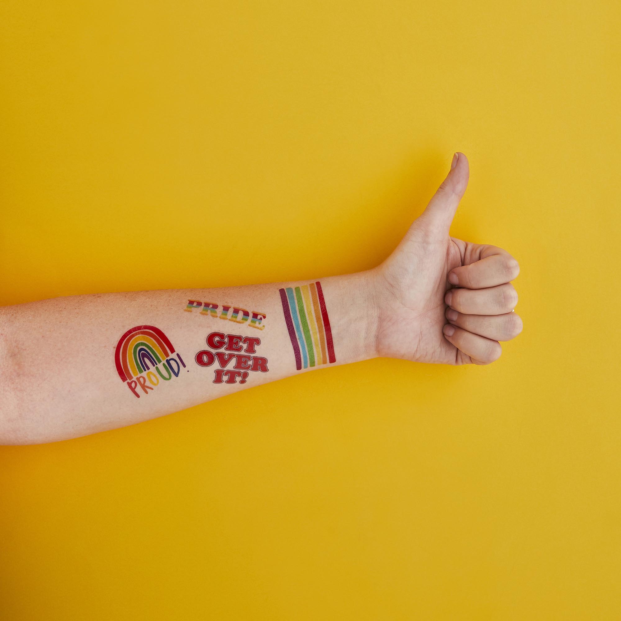 Pride Temporary Tattoos - 2 Sheets