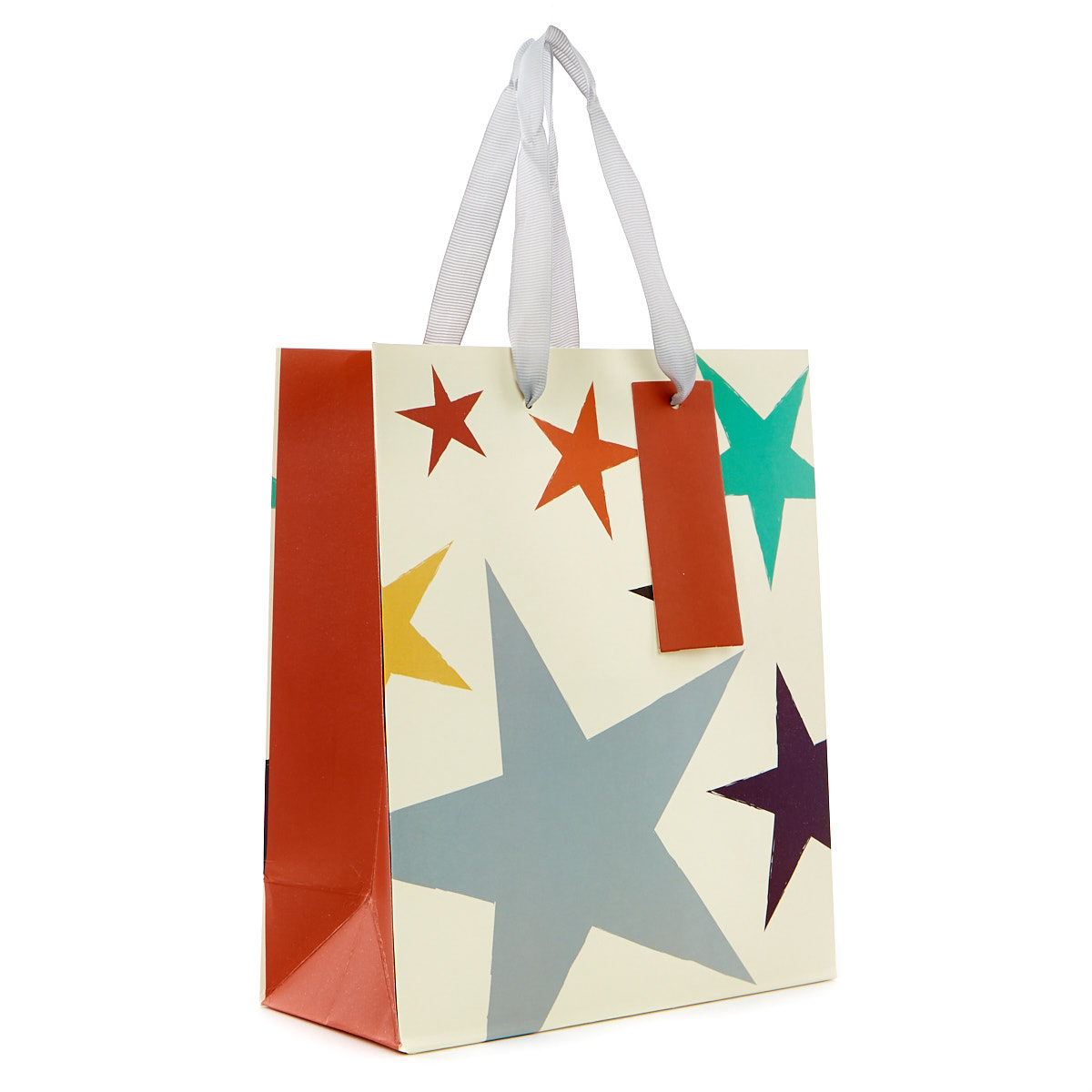 Medium Portrait Gift Bag - Coloured Stars